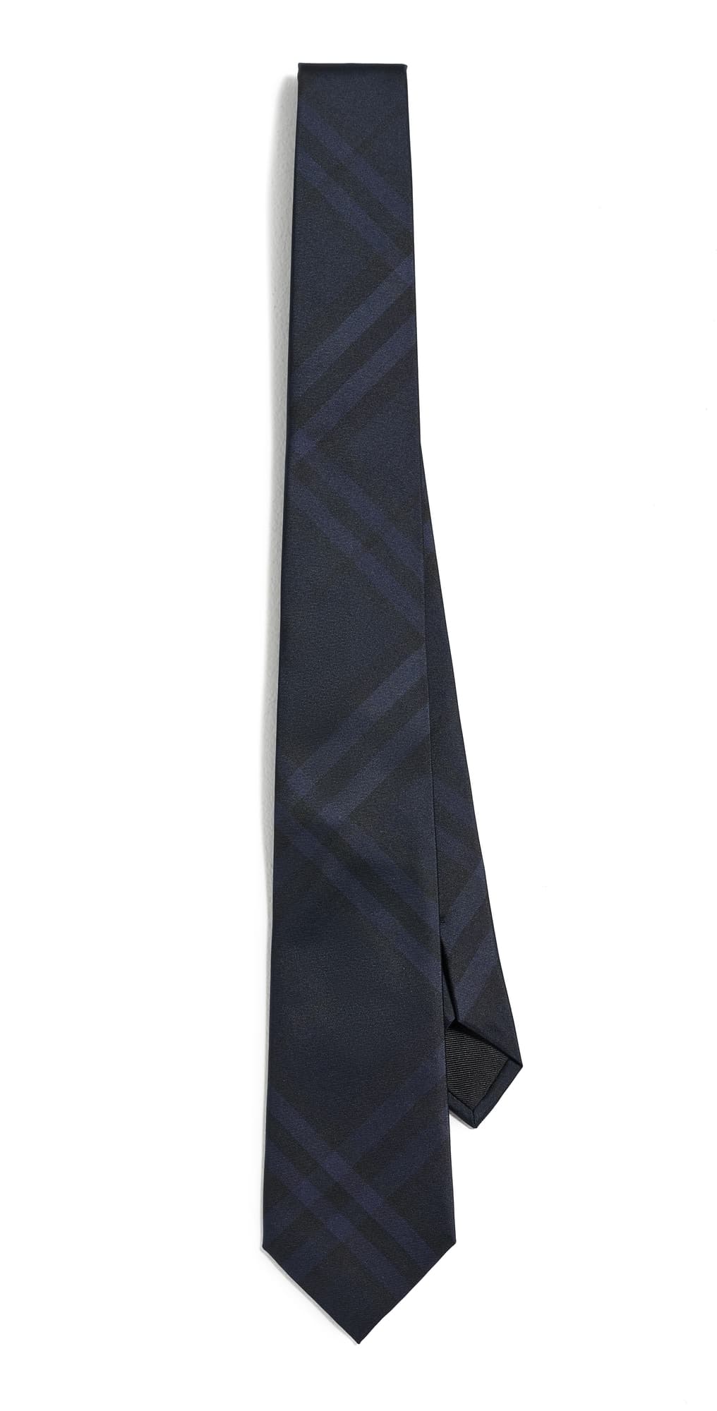 Burberry Manston Check Silk Tie Ocean Blue · One Size