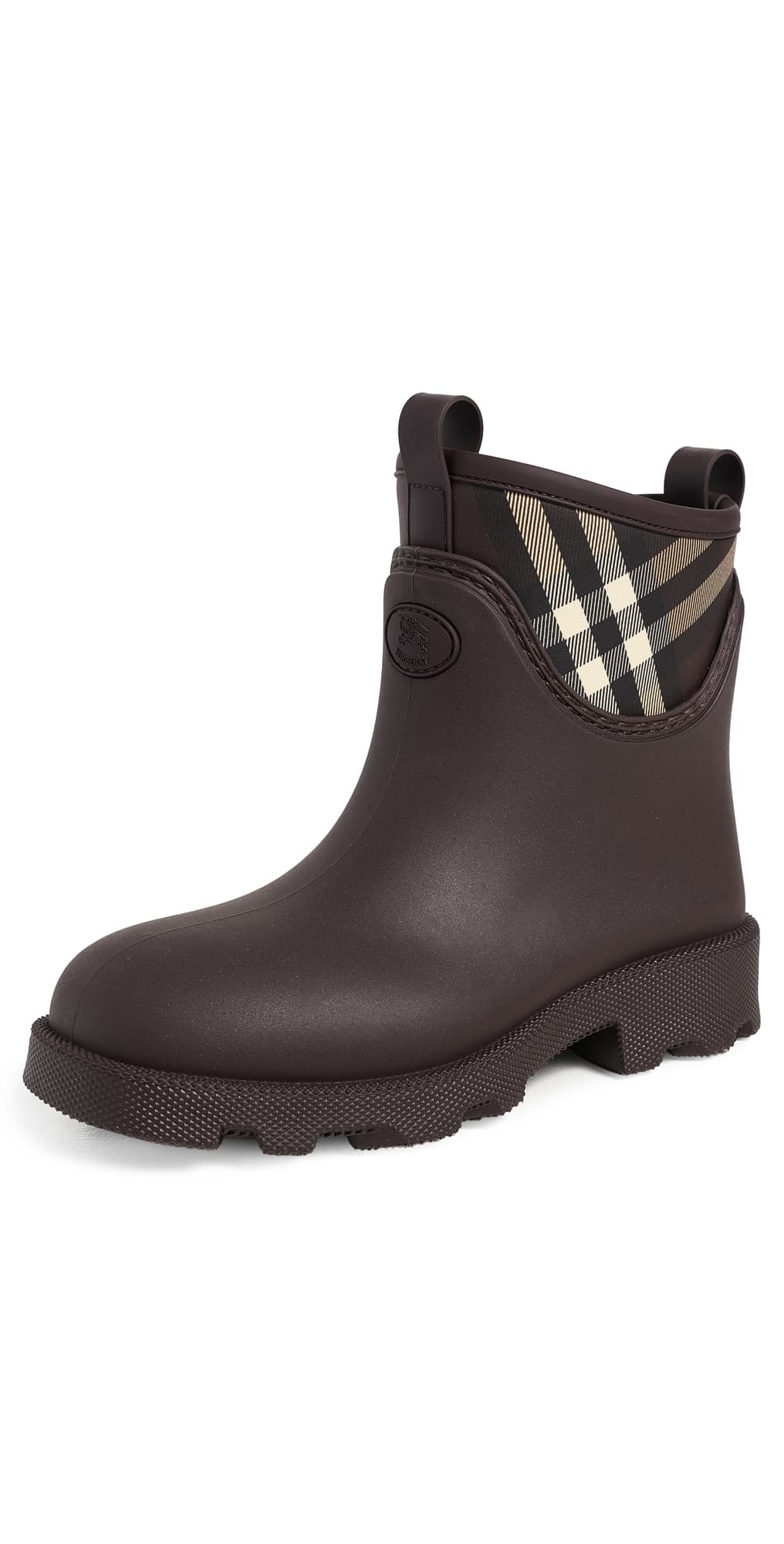 Burberry Rubber Marsh Stamp Low Boots Brown/Mahogany Ip Ch