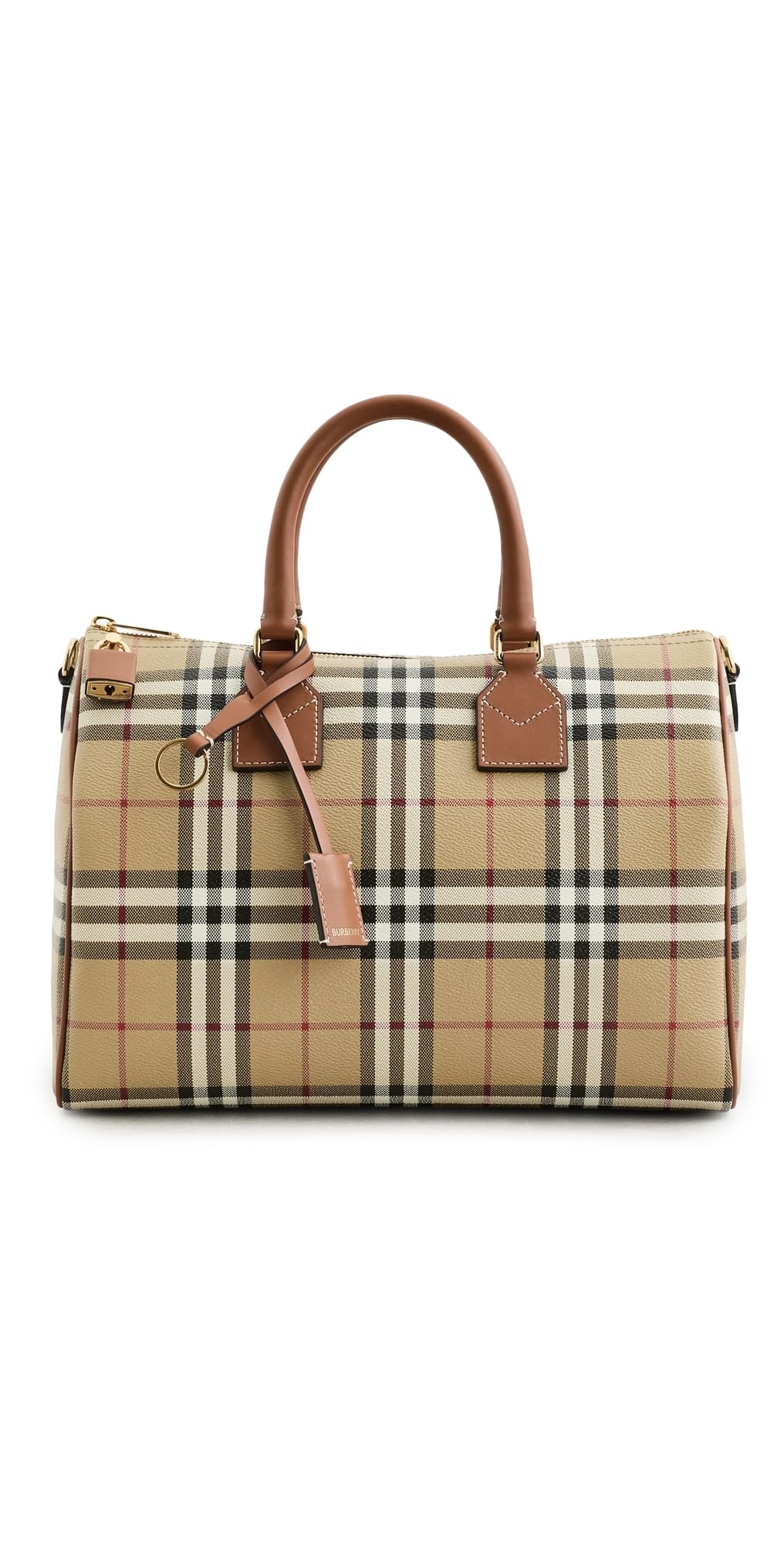 Burberry Medium Bowling Bag Vintage Check · One Size