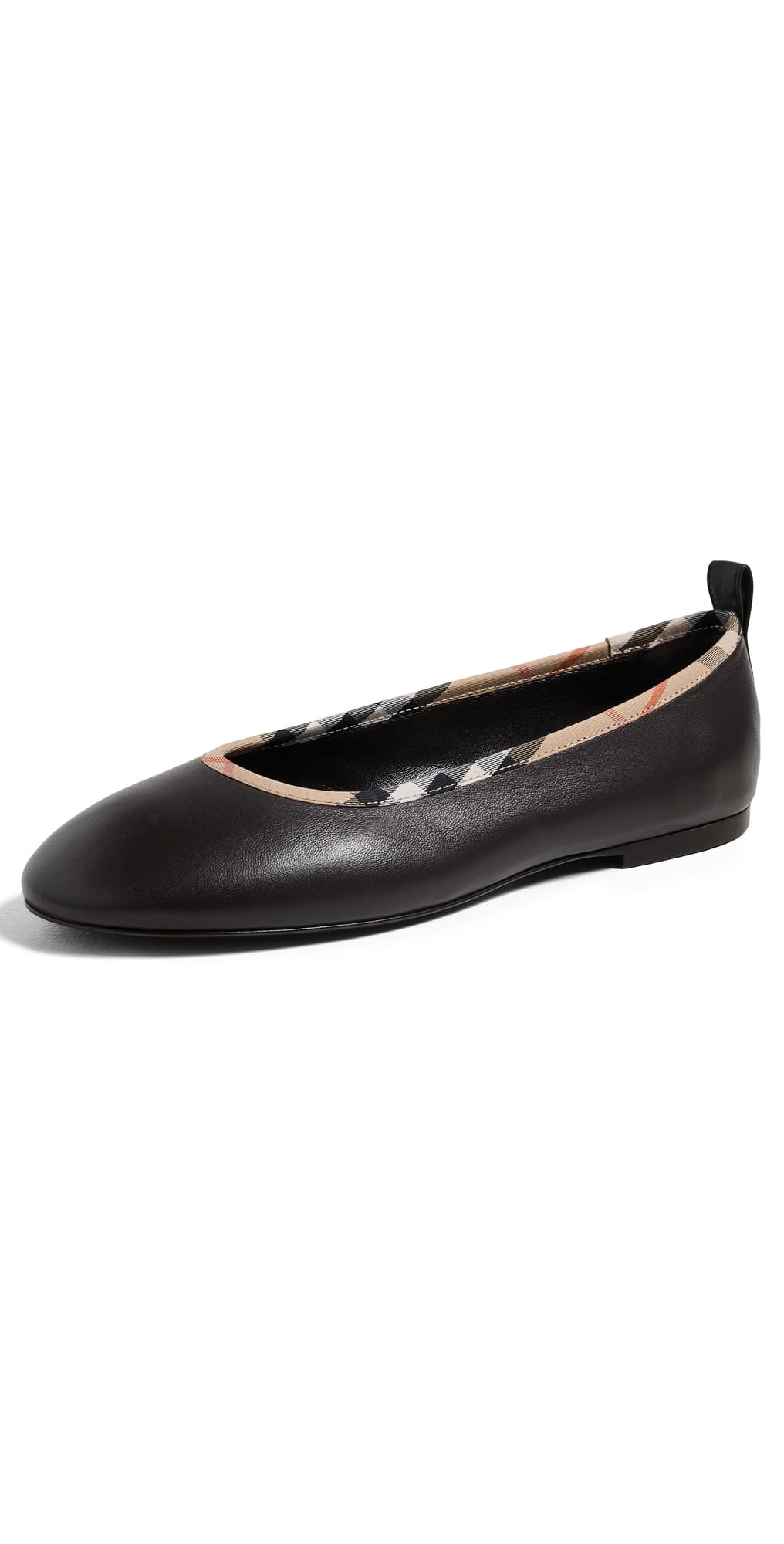 Burberry Robin Ballerina Flats Peat Brown