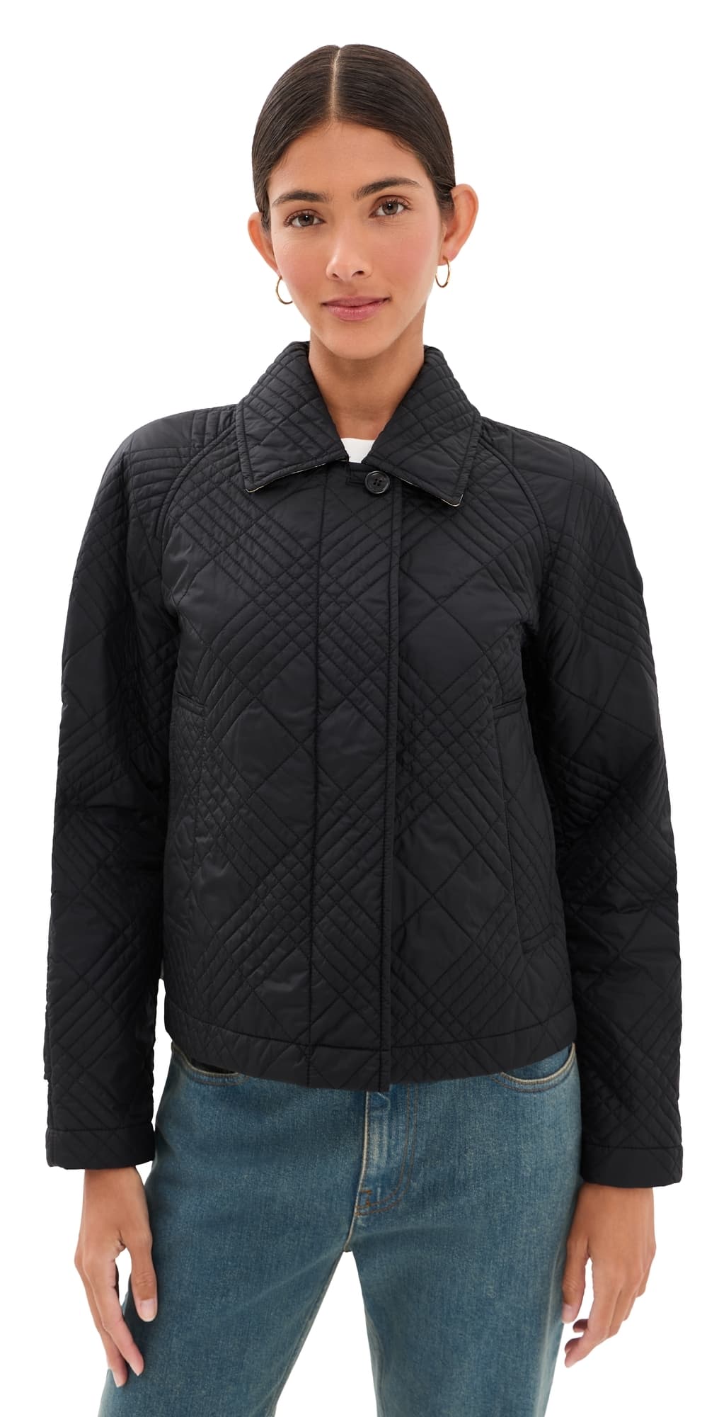 Burberry Quilted Nylon Tiffield Jacket Black