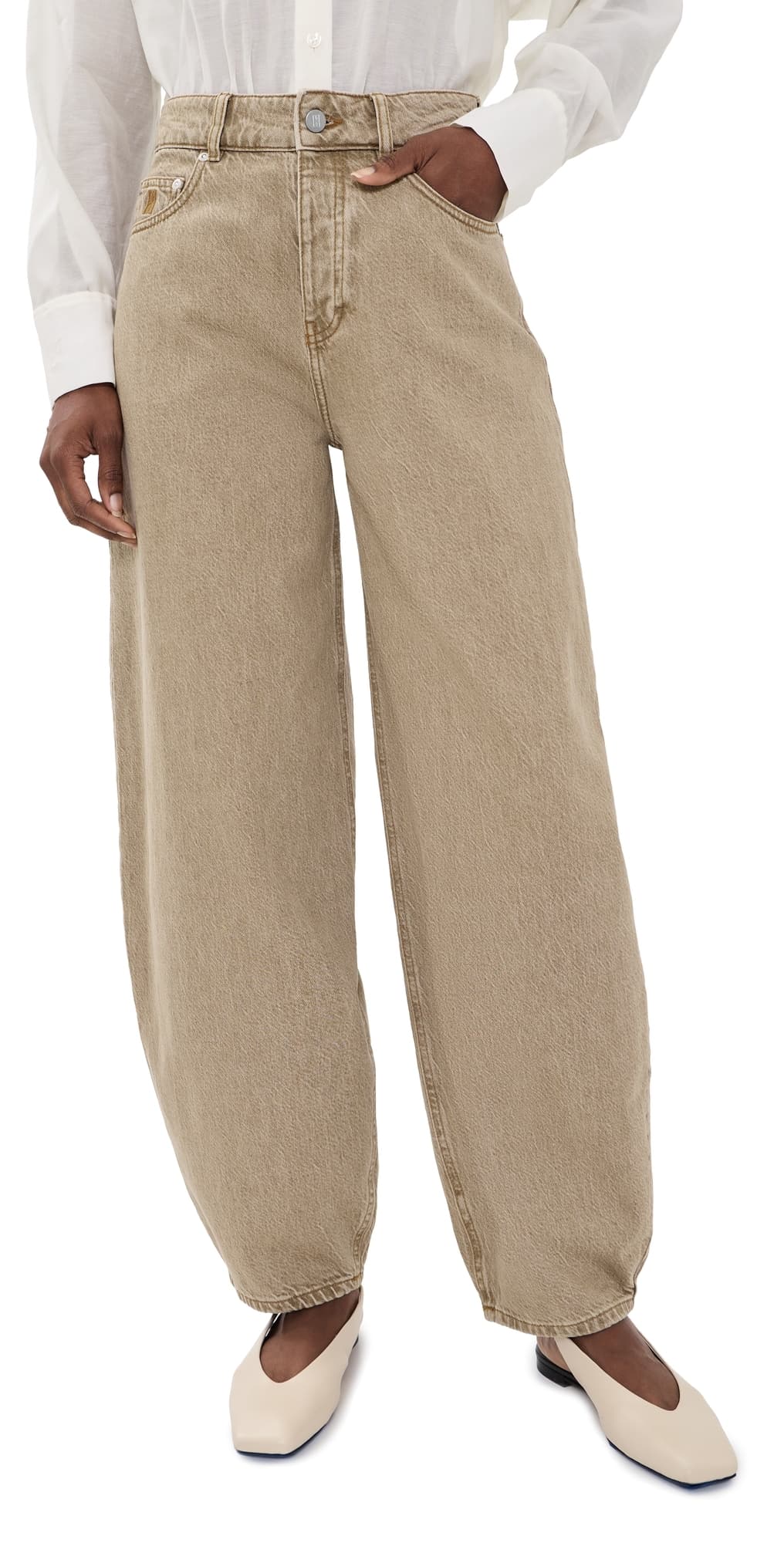 By Malene Birger Dallas Barrel Jeans Toasted Coconut