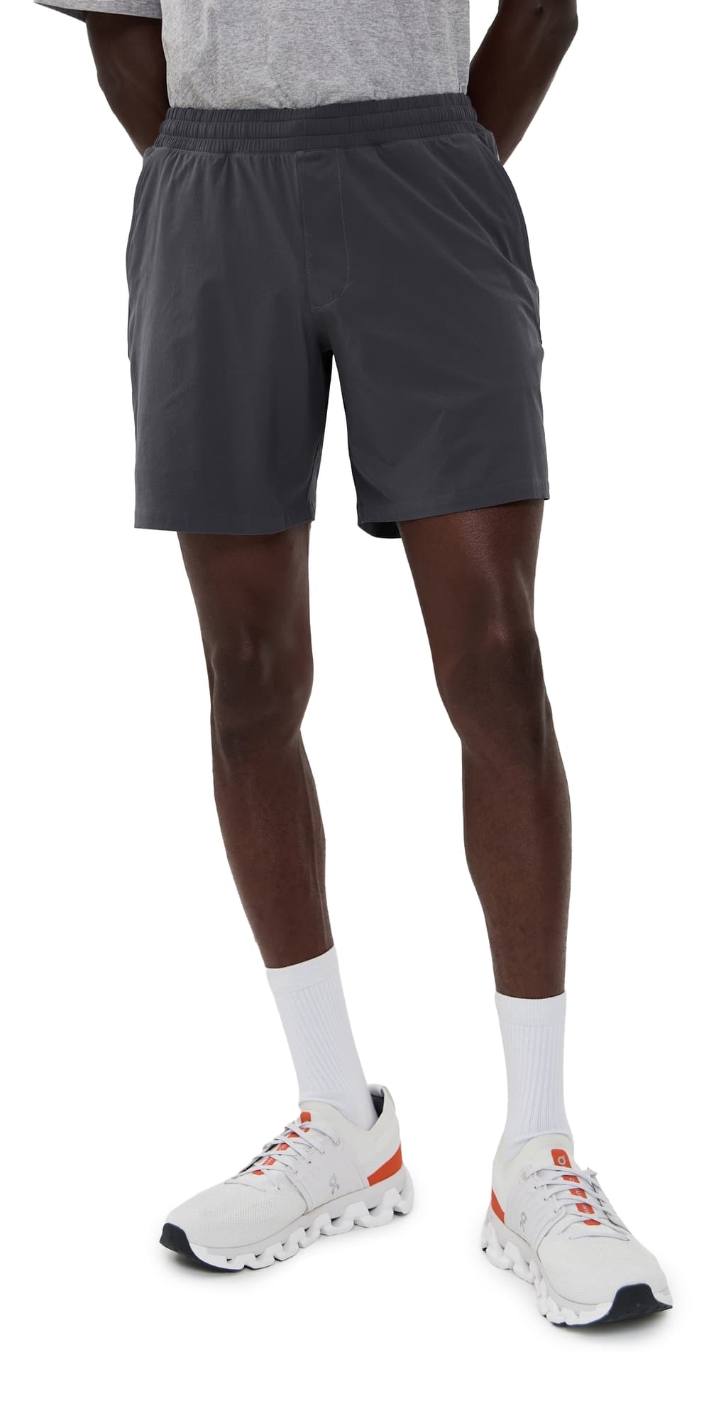 Beyond Yoga Pivotal 2.0 Performance Lined Shorts 7 Graphite