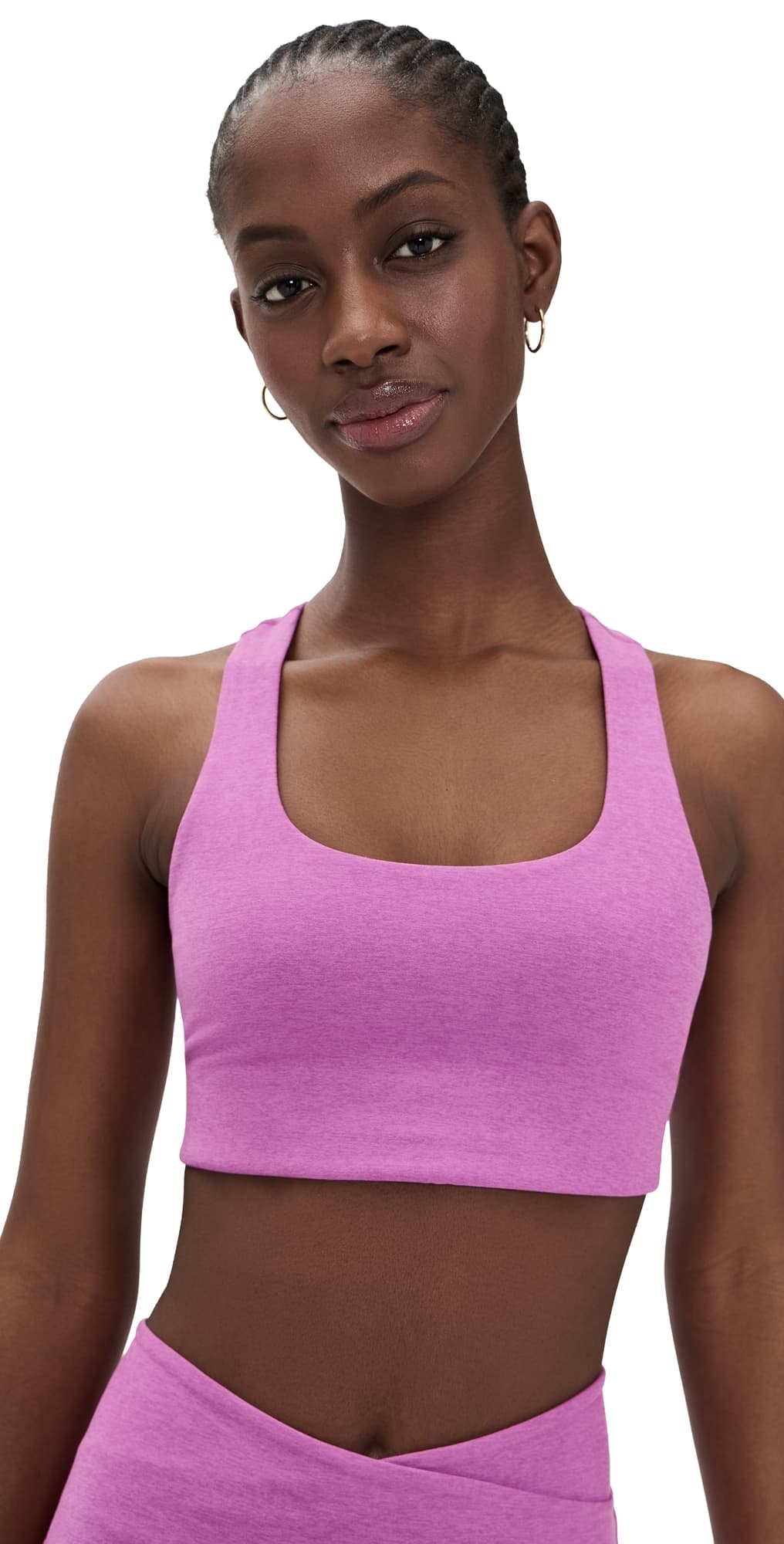 Beyond Yoga Spacedye Simplicity Bra 2.0 Fun Fuchsia Heather