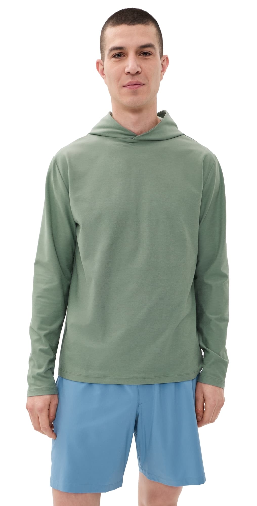 Beyond Yoga Spacedye Go-To Hoodie Grey Sage Heather