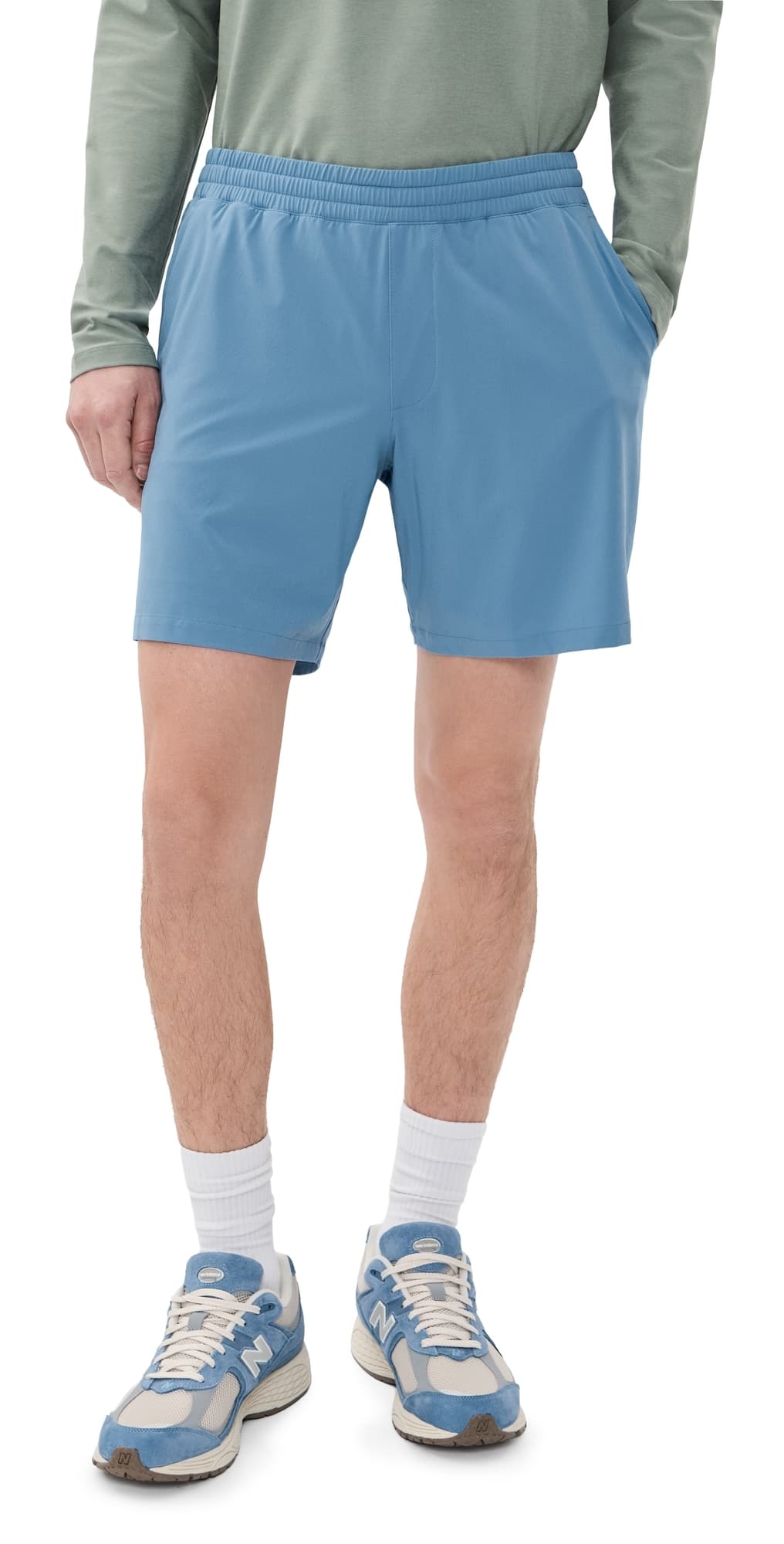 Beyond Yoga Pivotal 2.0 Lined Shorts 7 Harbor Blue