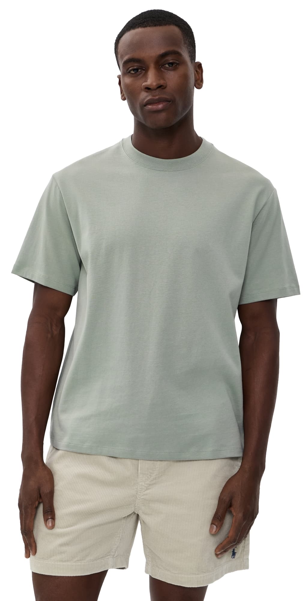 Beyond Yoga Softknit Cotton Tee Grey Sage