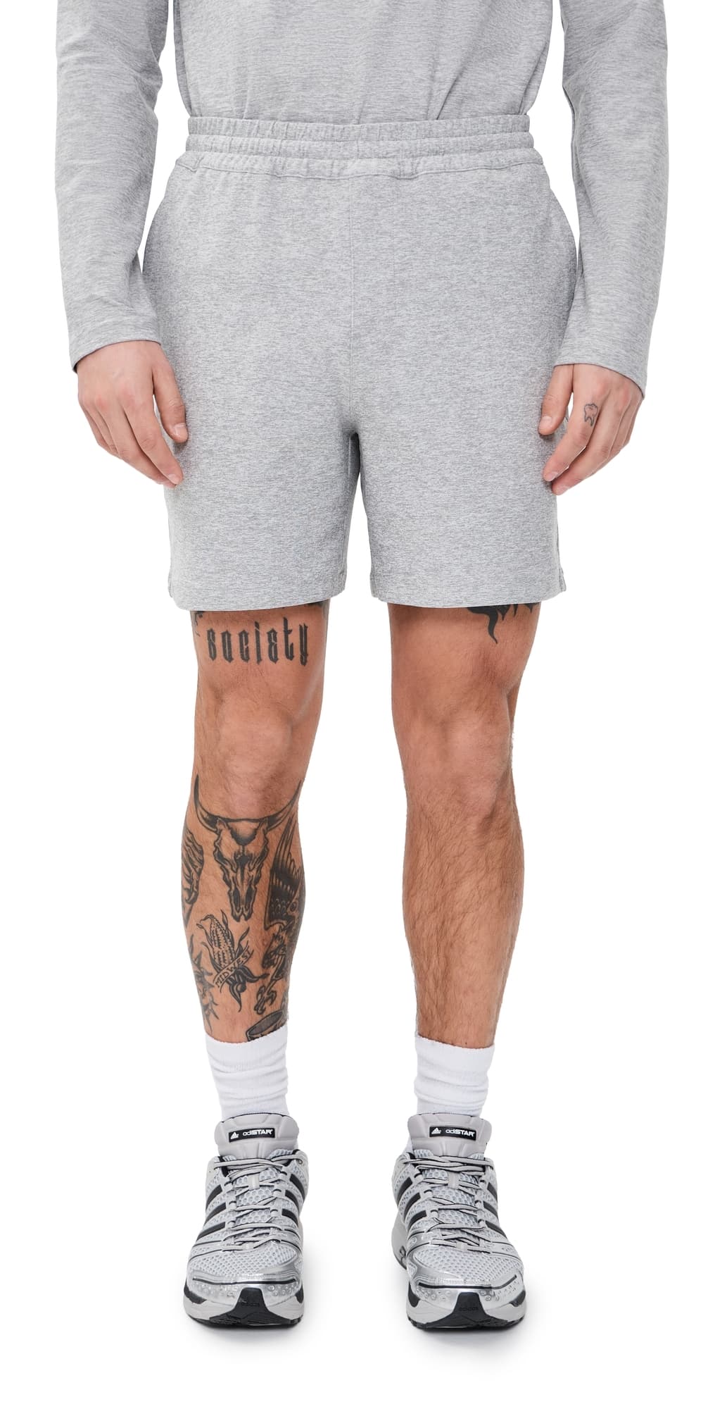 Beyond Yoga Spacedye Unlimited Shorts 6 Silver Mist