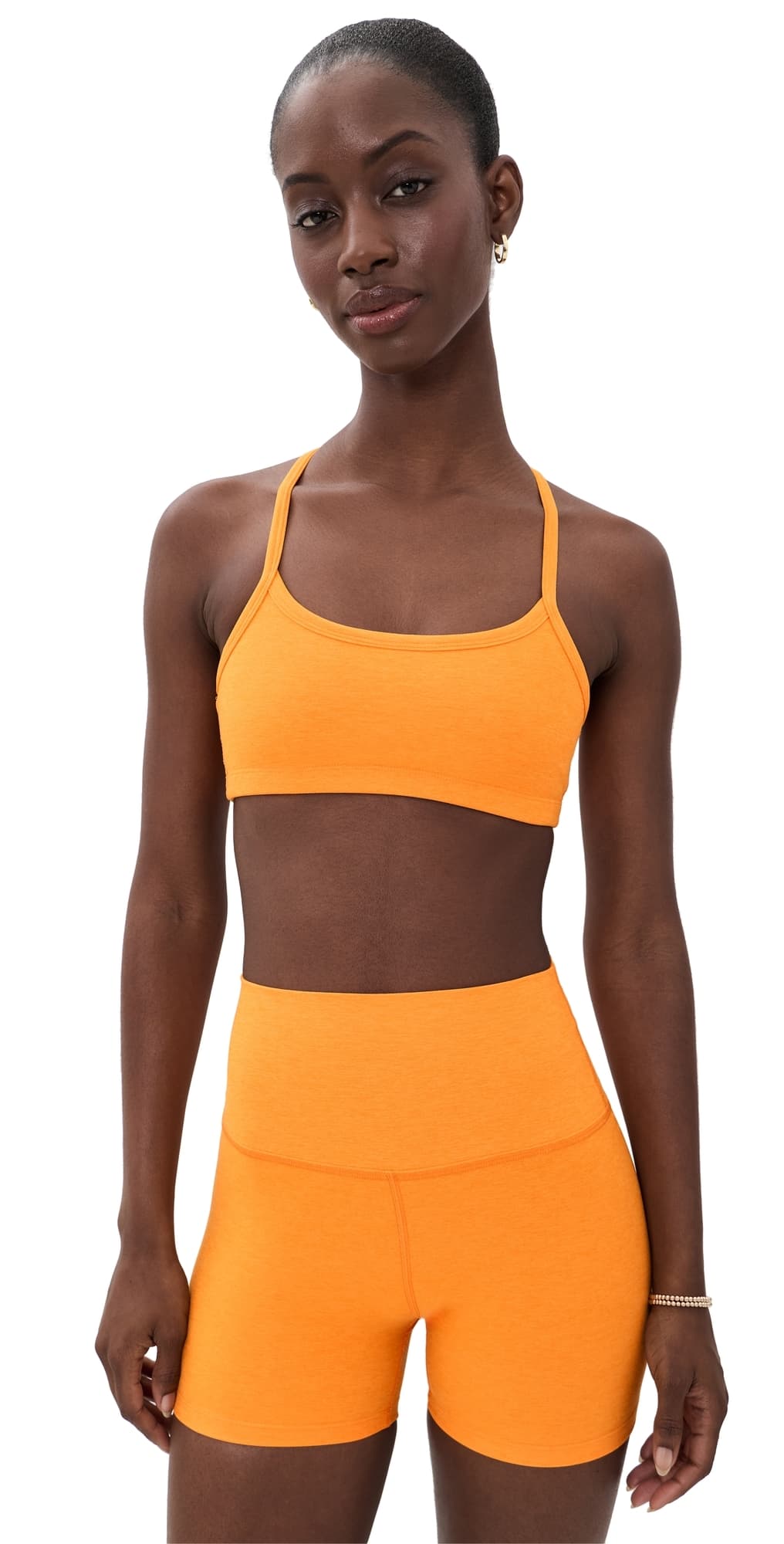Beyond Yoga Spacedye Slim Racerback Bra Bright Citrus Heather
