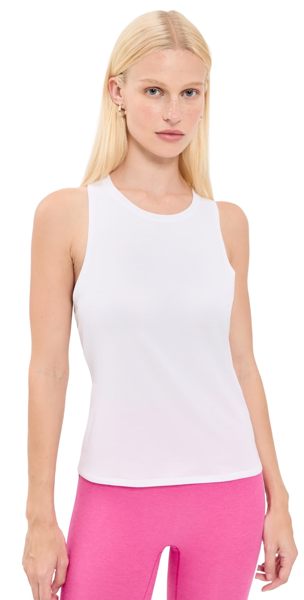 Beyond Yoga Breezeweight Active Racerback Tank White