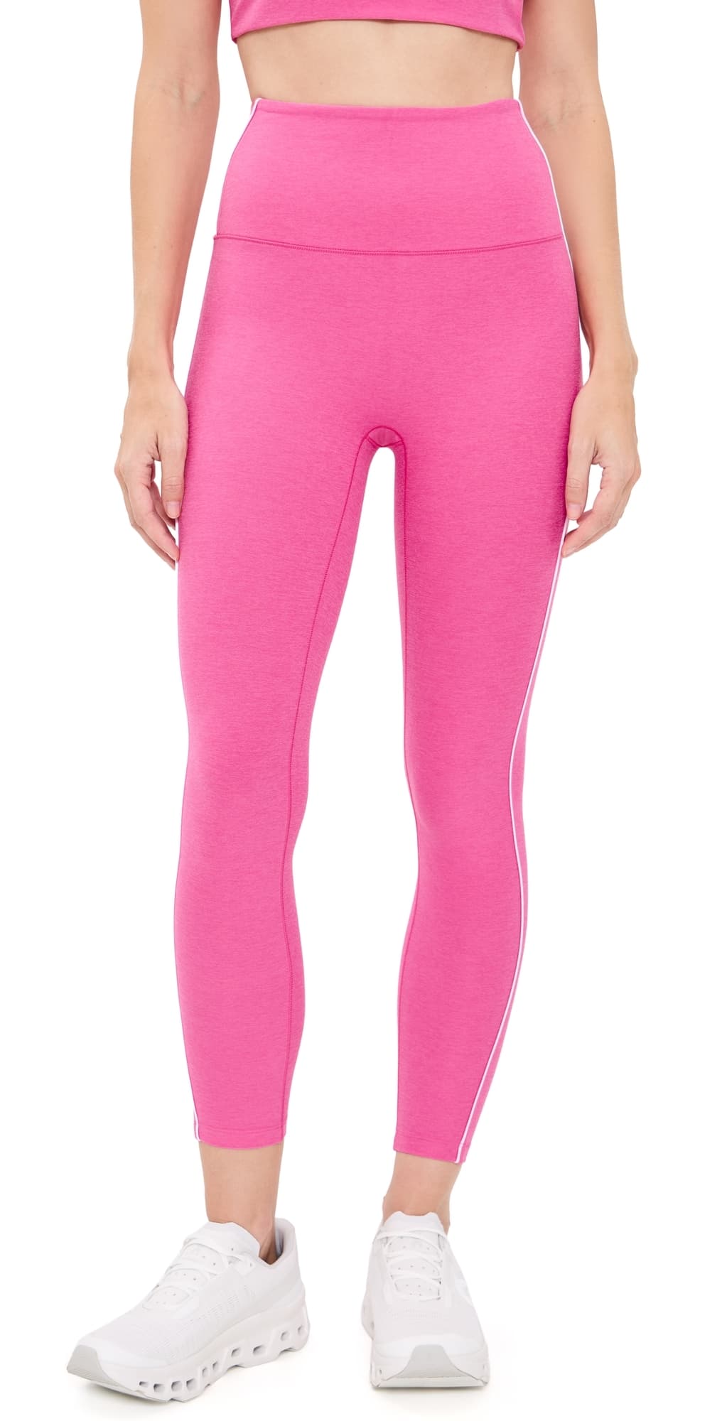 Beyond Yoga Spacedye Streamline 7/8 Leggings Luscious Pink Heather