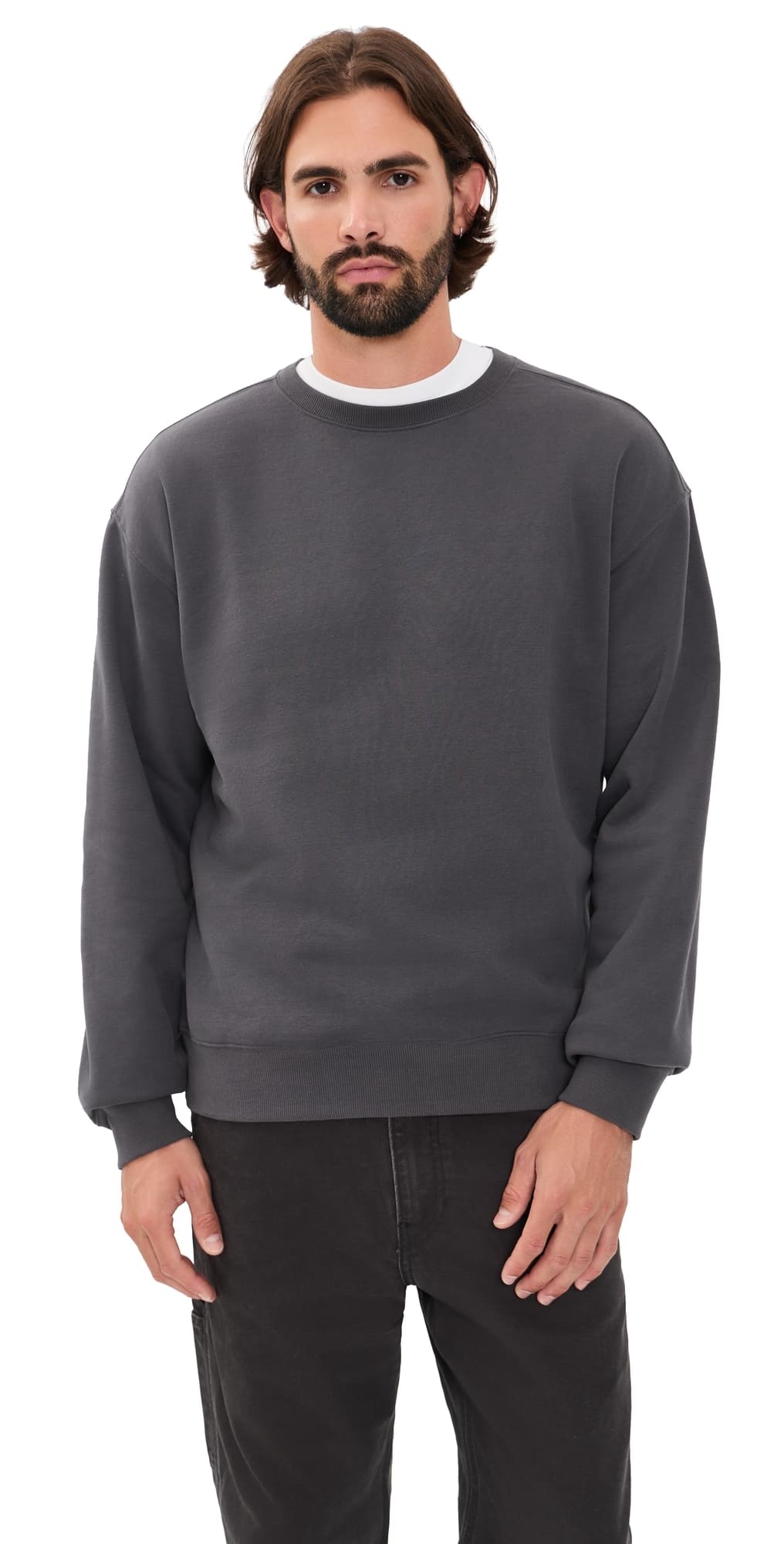 Beyond Yoga Luxefleece Crewneck Pullover Black Ash