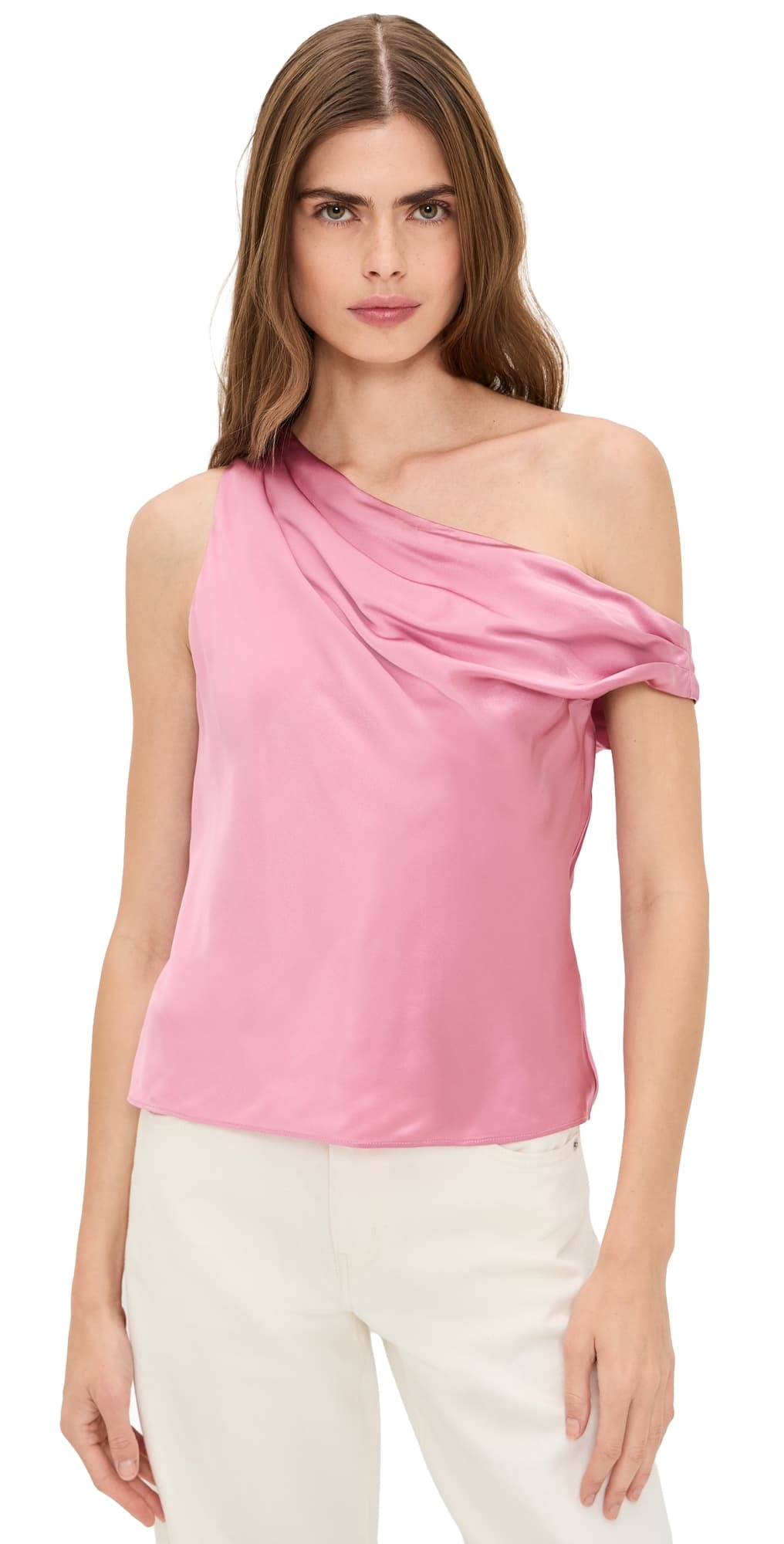 CAMI NYC Kayo Silk Top Rosebud