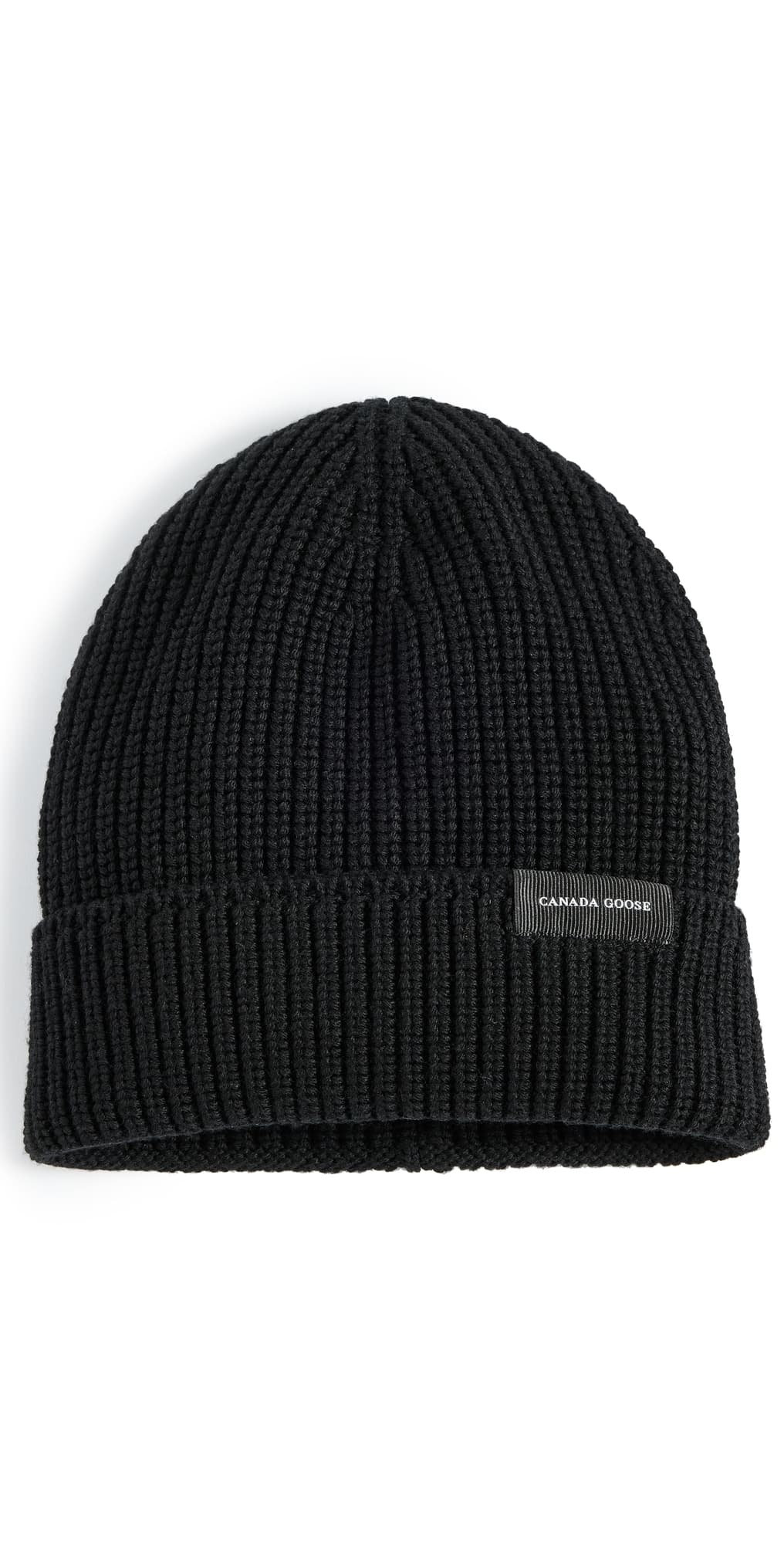 Canada Goose Rib Toque Wordmark Beanie Black - Noir