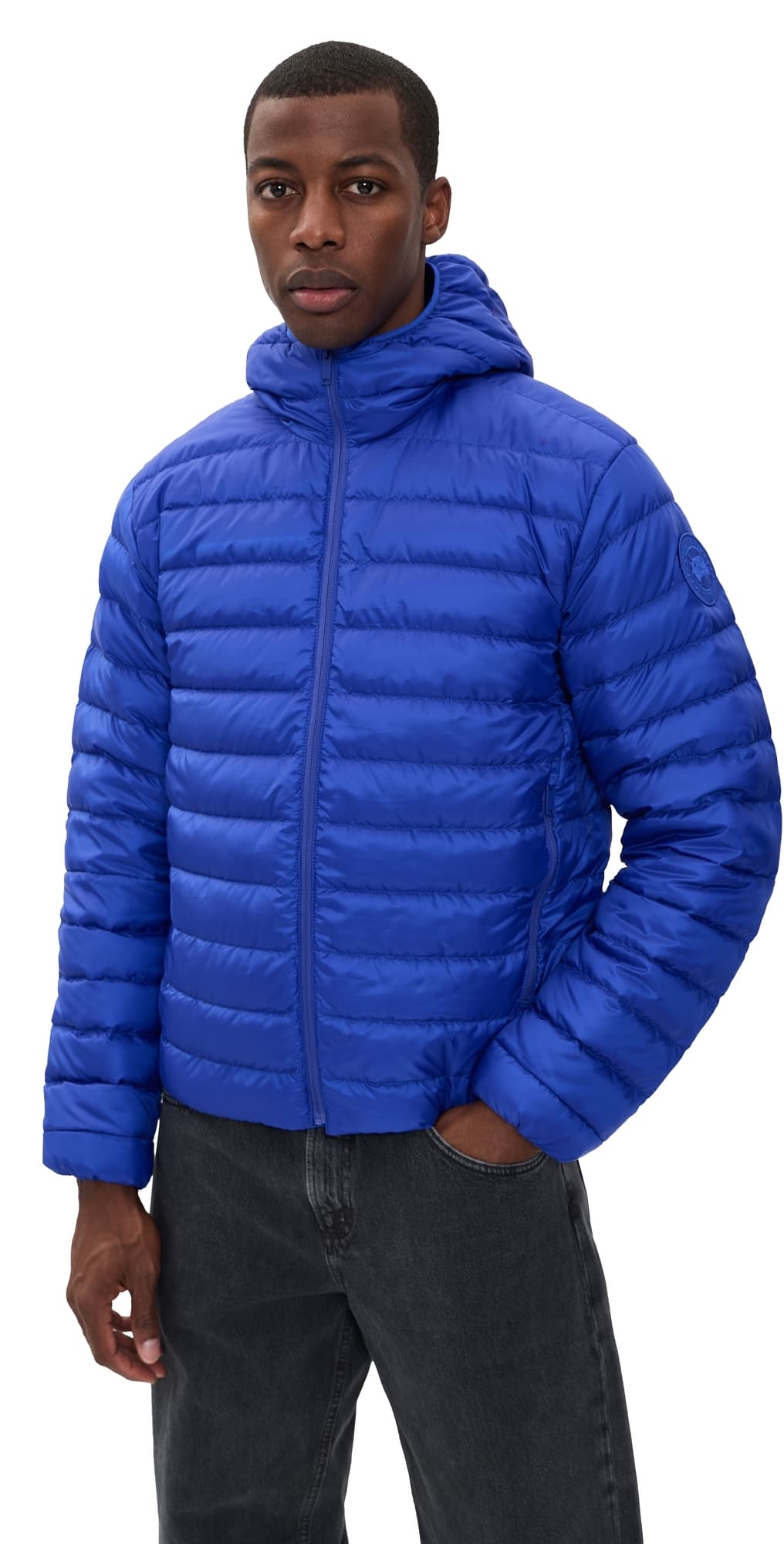 Canada Goose Stratus Hooded Coat Azurite Blue