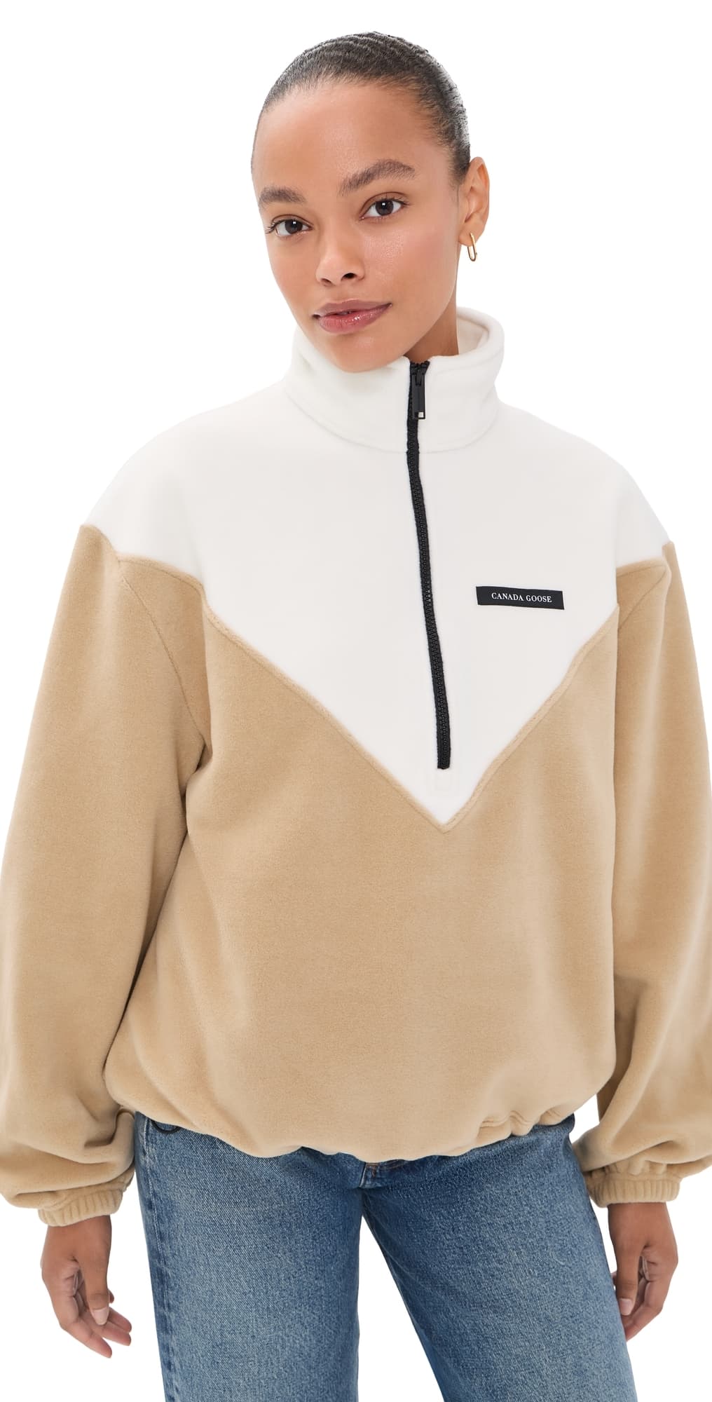 Canada Goose Tayen 1/4 Fleece Bone/Timber Sand