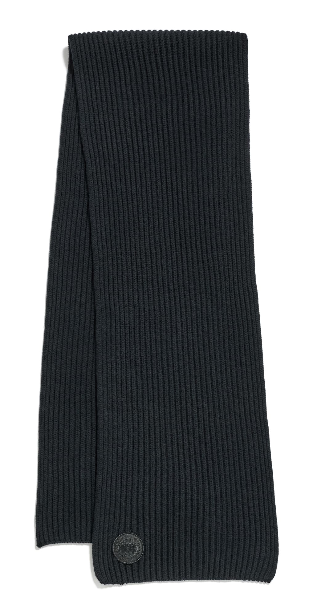 Canada Goose Cashmere Blend Rib Scarf Black · One Size