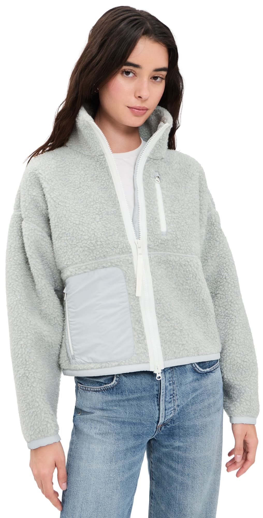 Canada Goose Simcoe Zip Up Fleece Jacket Silverbirch Heather