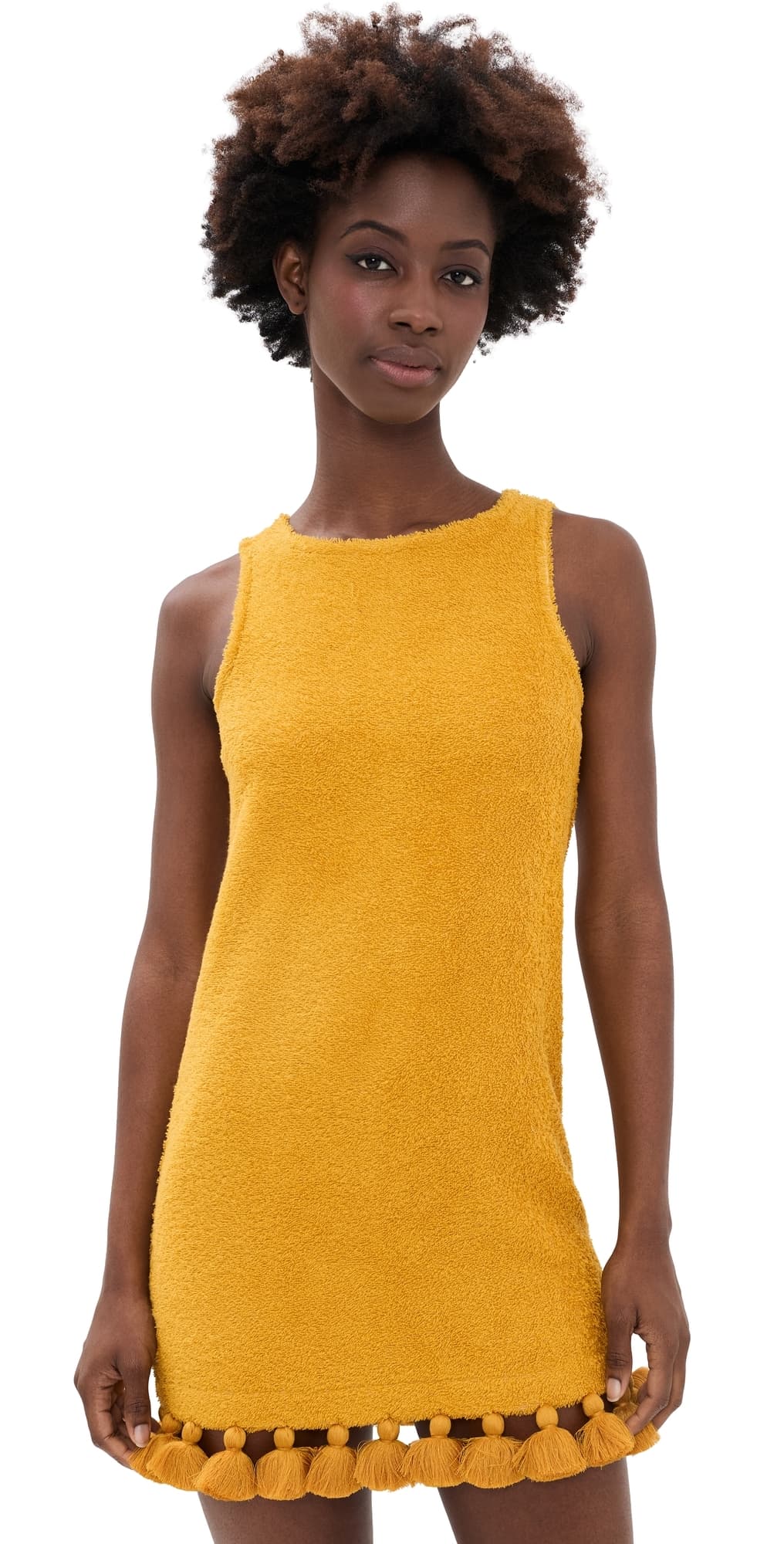 Cap D'Antibes Manon Short Dress Golden Yellow