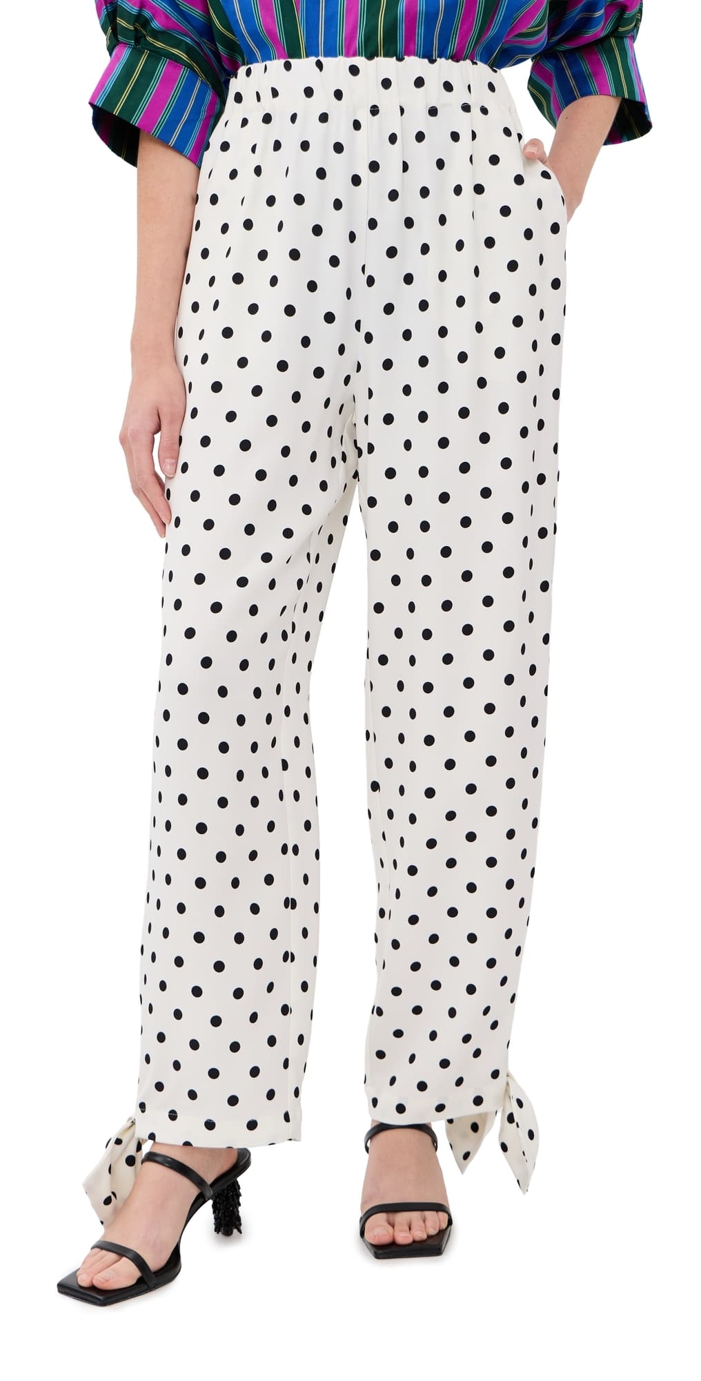 Caro Editions Coco Pants White Big Dots