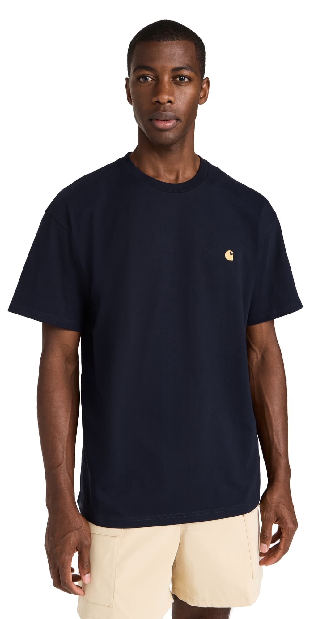 Carhartt WIP Short Sleeve Chase T-Shirt Dark Navy/Gold