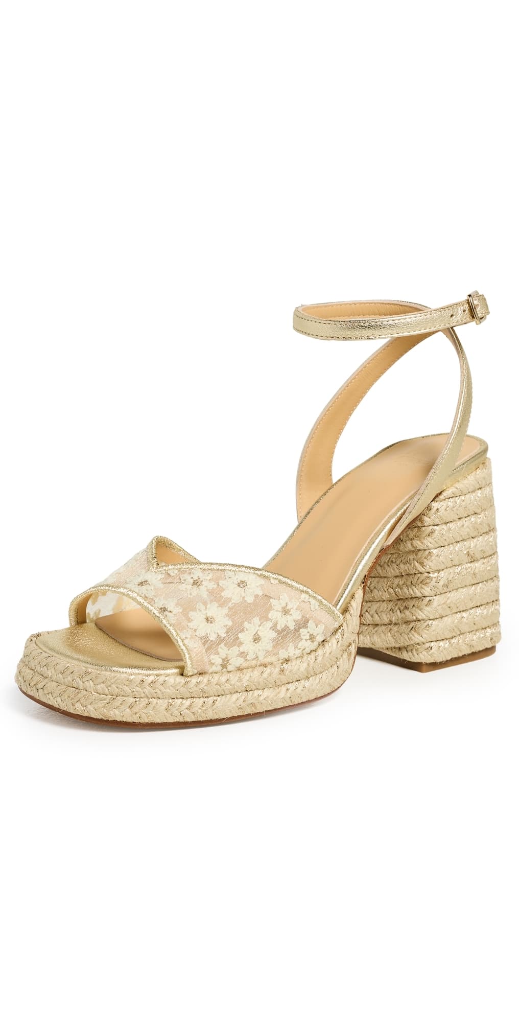 Castañer Valle Platform Sandals Blanco/Oro