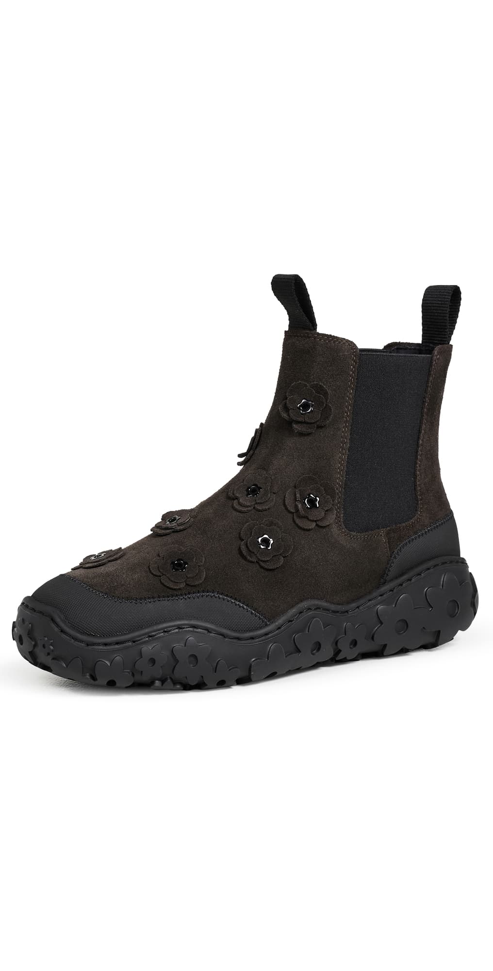 Cecilie Bahnsen Flora Suede Boots Brown