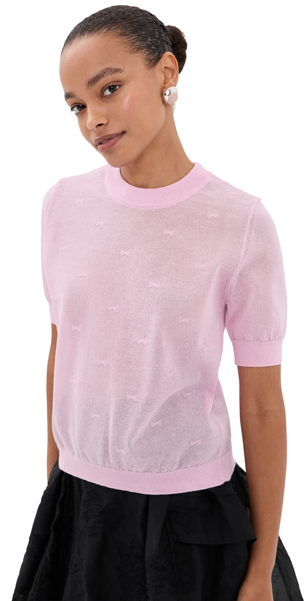 Cecilie Bahnsen Fillo Top Pretty Pink