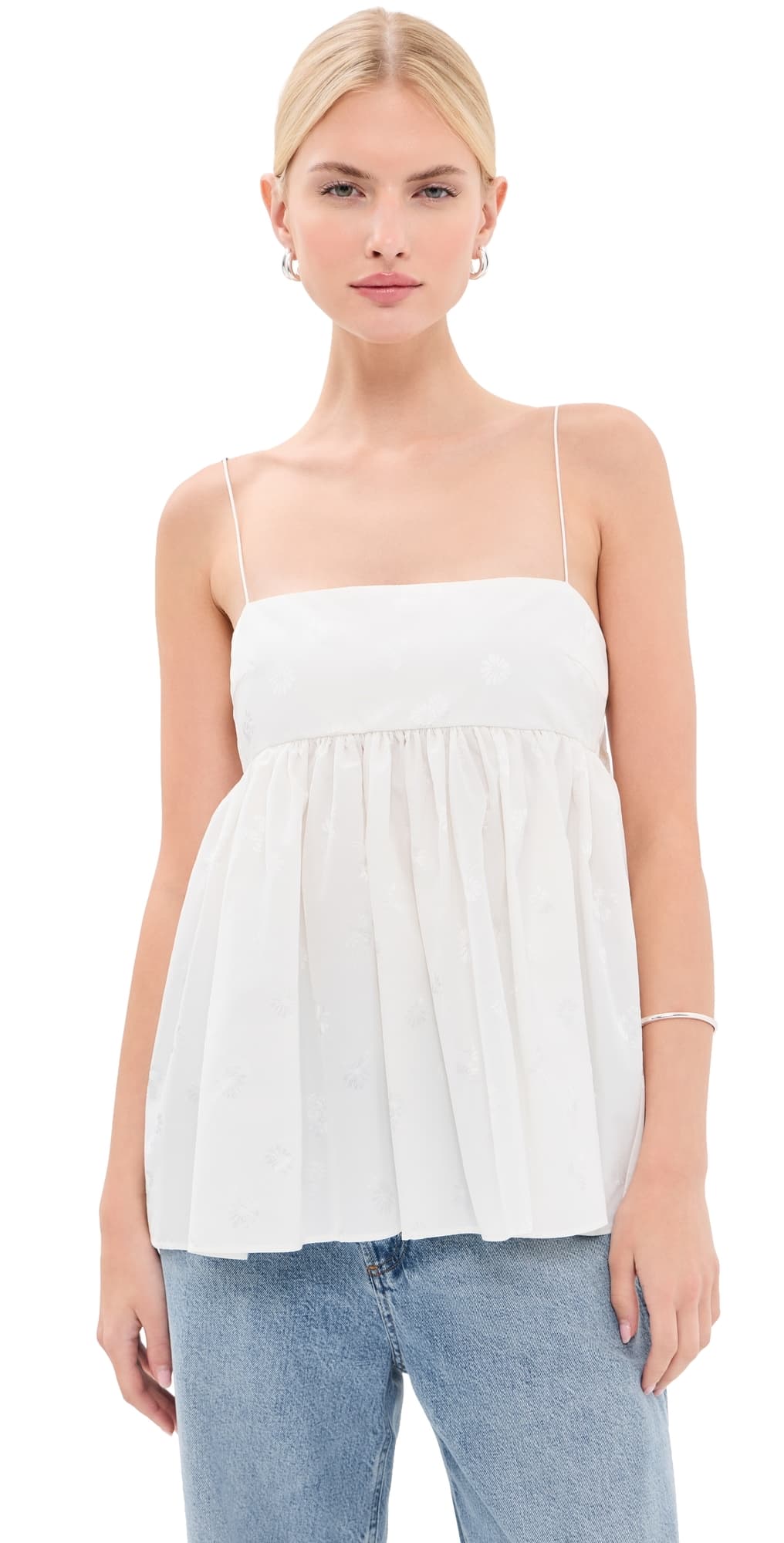 Cecilie Bahnsen Veronica Top White