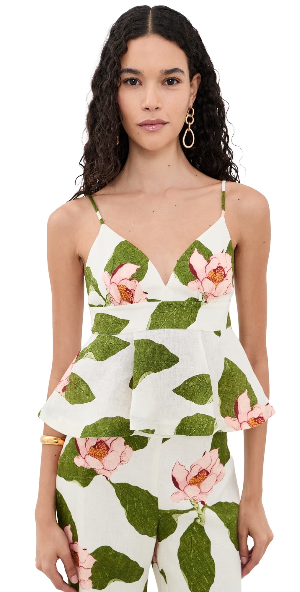 Cara Cara Avenue Linen Top Lotus Ivory