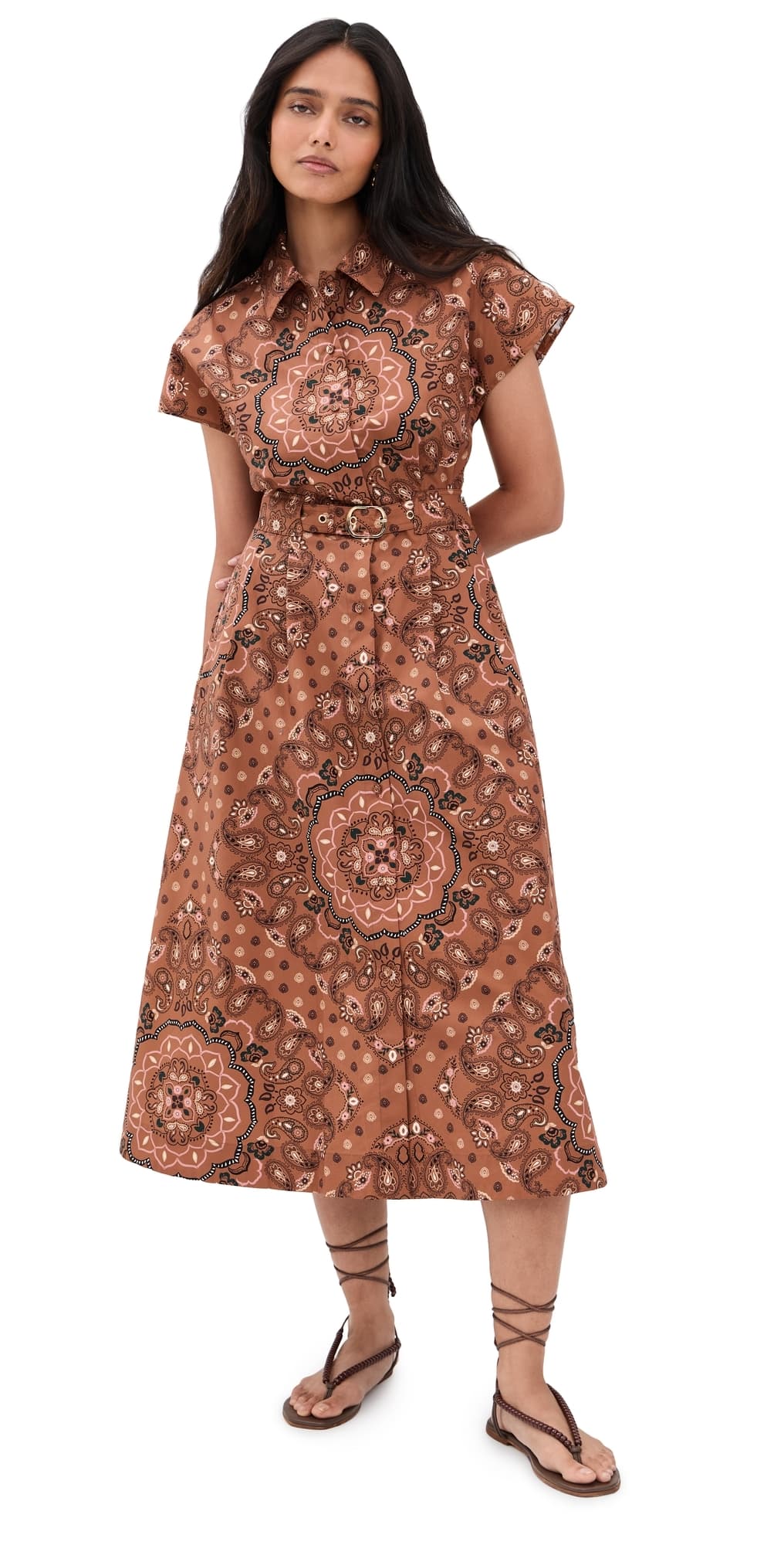 Cara Cara Sawyer Dress Bandana Camel
