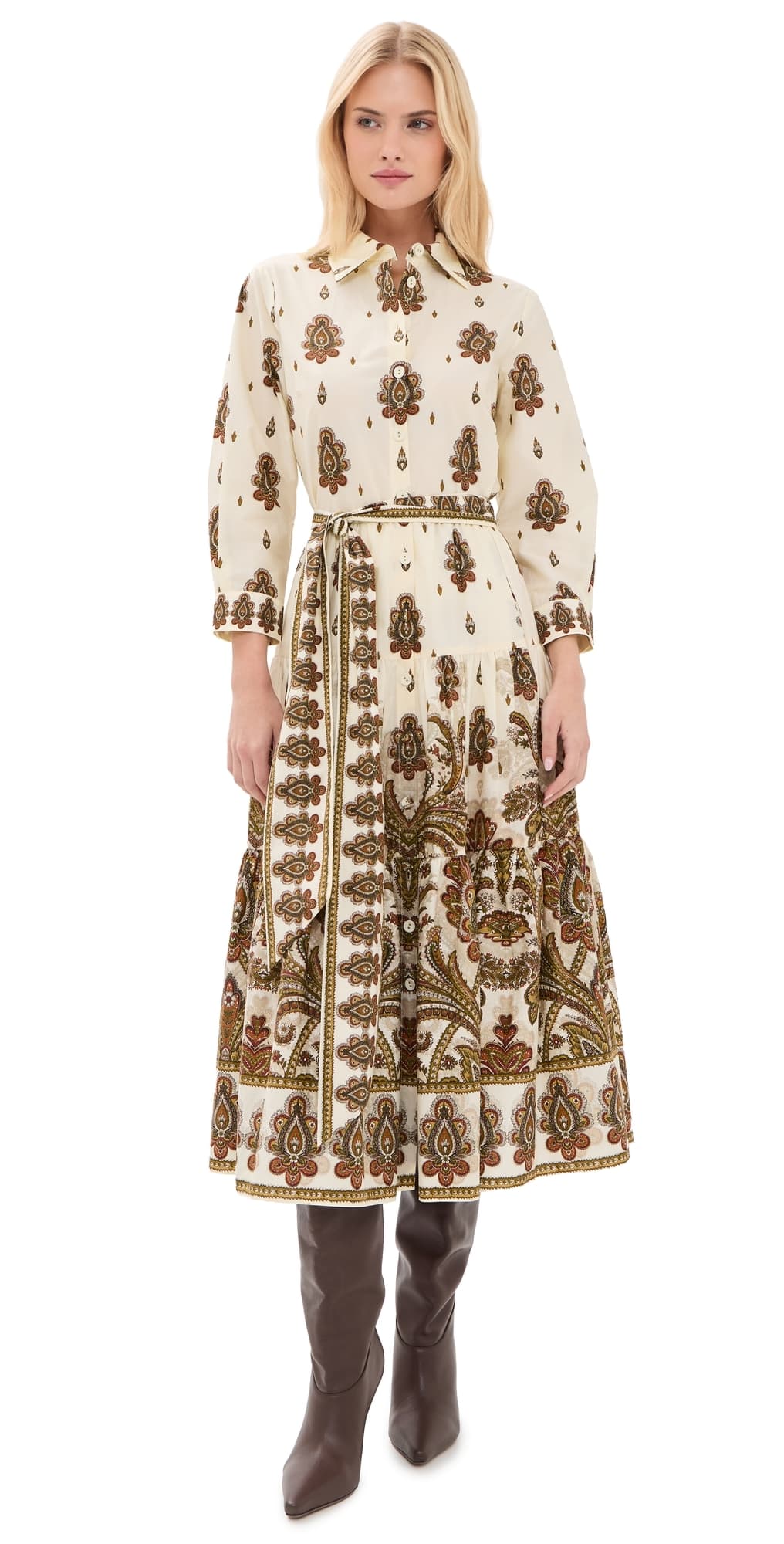 Cara Cara Lolita Dress Castle Paisley Ivory