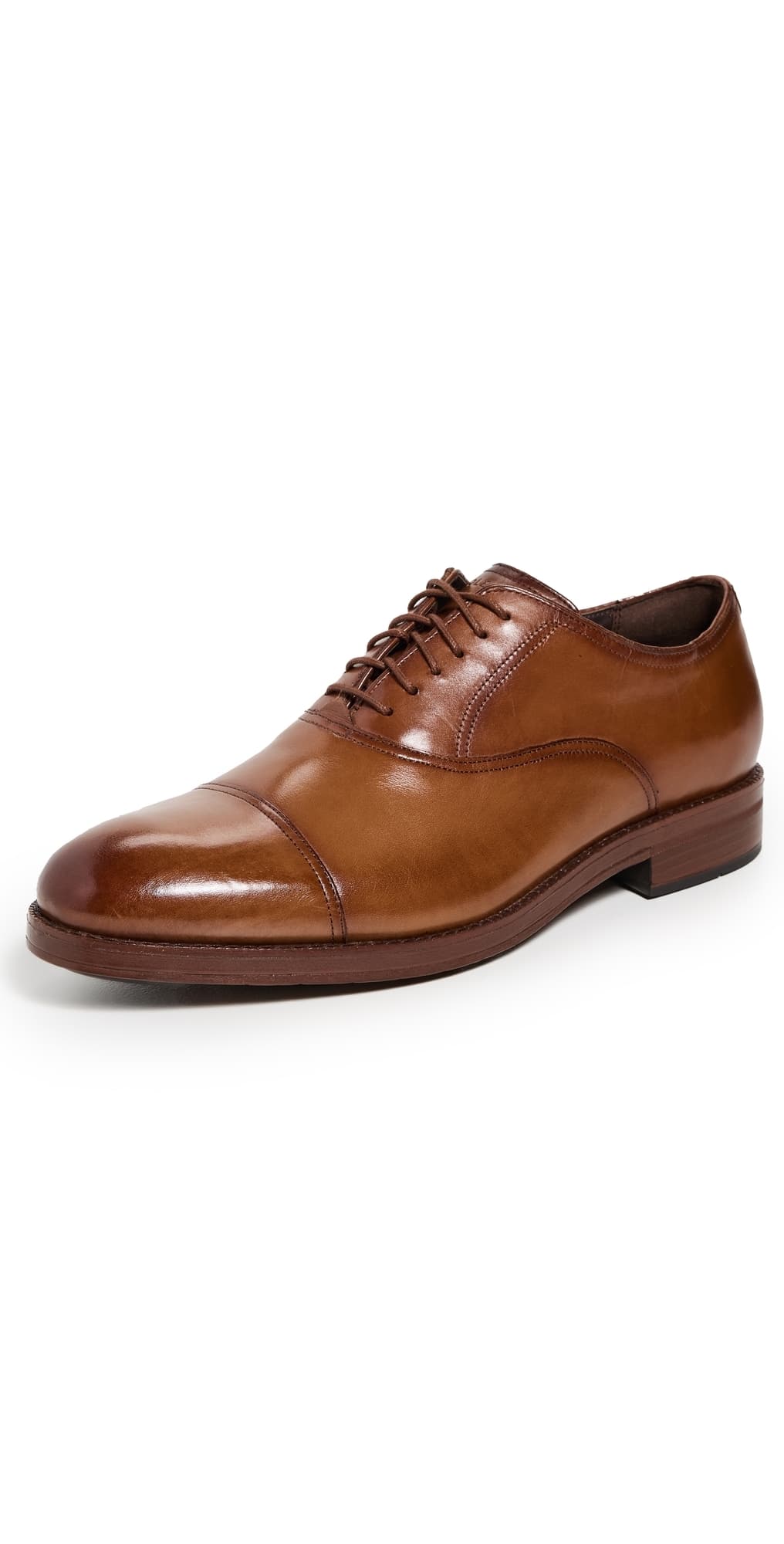 Cole Haan Ledley Grand Cap Toe Oxford Dress Shoes Ch British Tan/Dark Natural