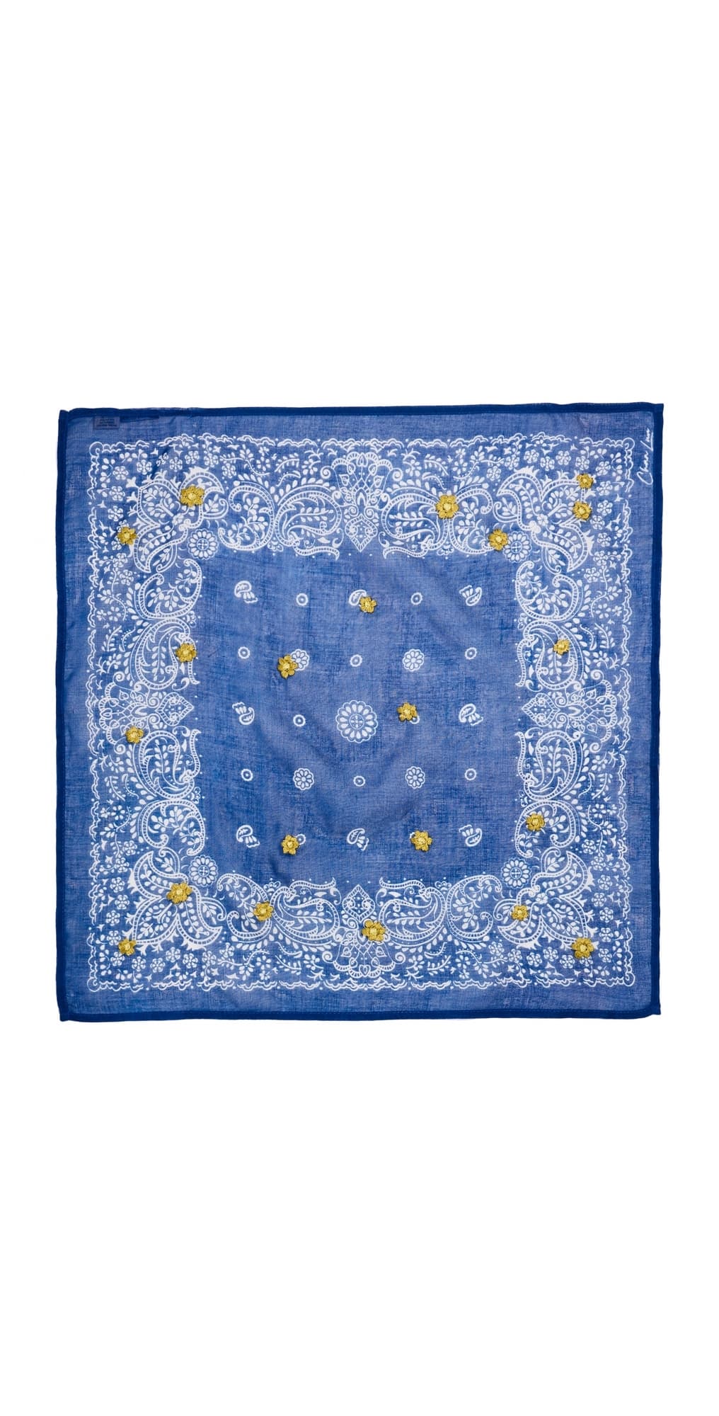 Chan Luu Embroidered Bandana Vallarta Blue · One Size
