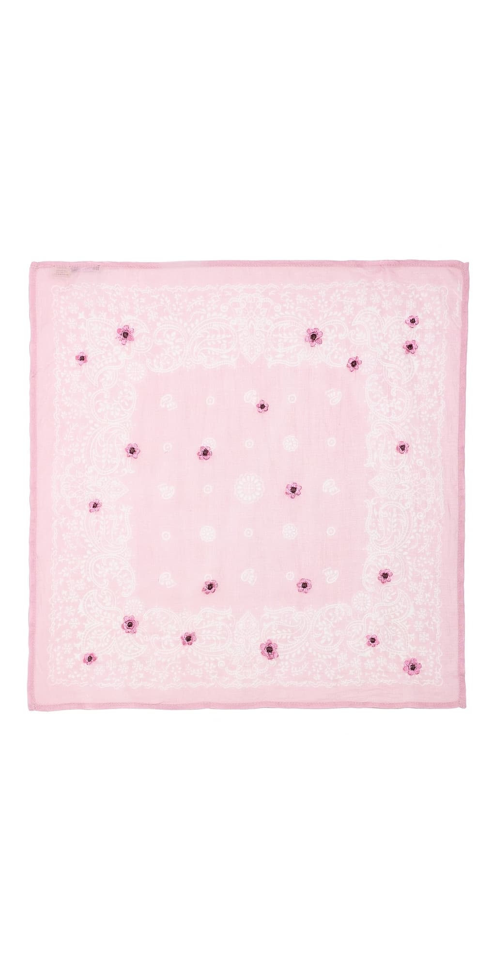 Chan Luu Embroidered Bandana Pink · One Size