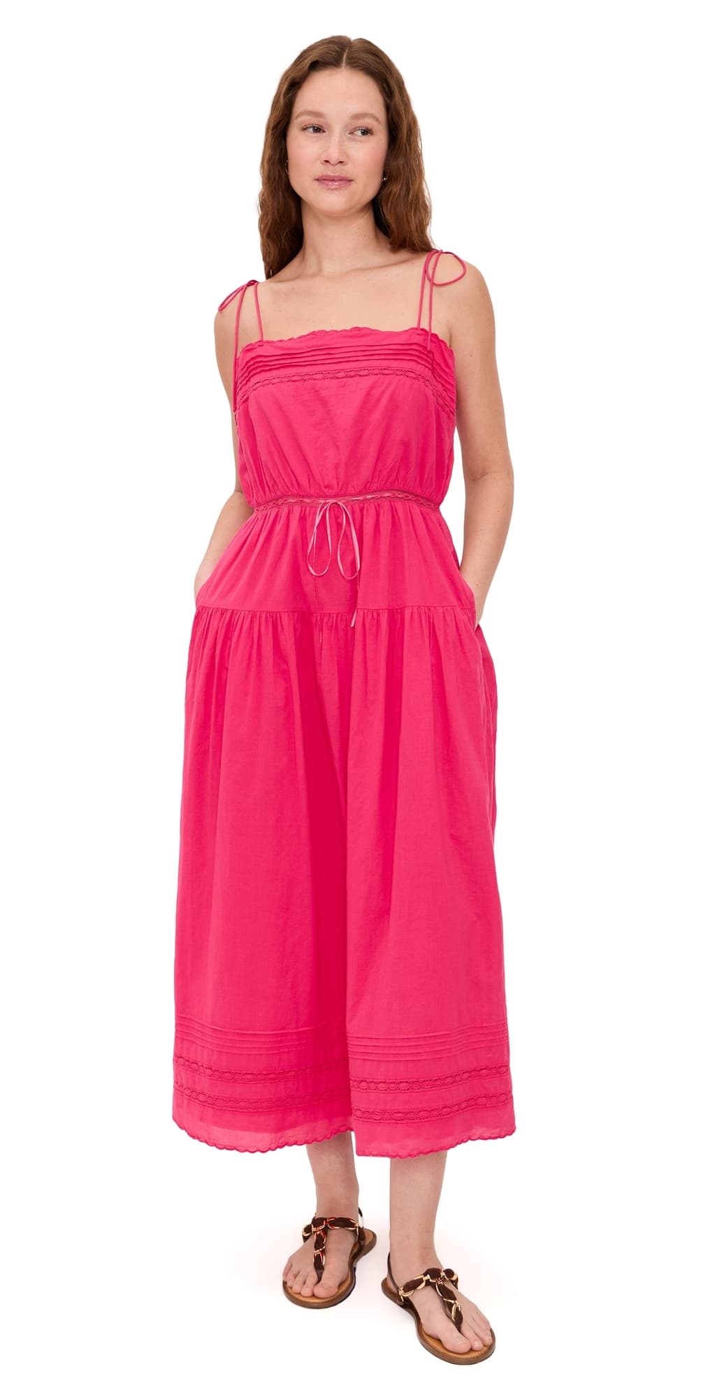 Ciao Lucia Petra Dress Guava