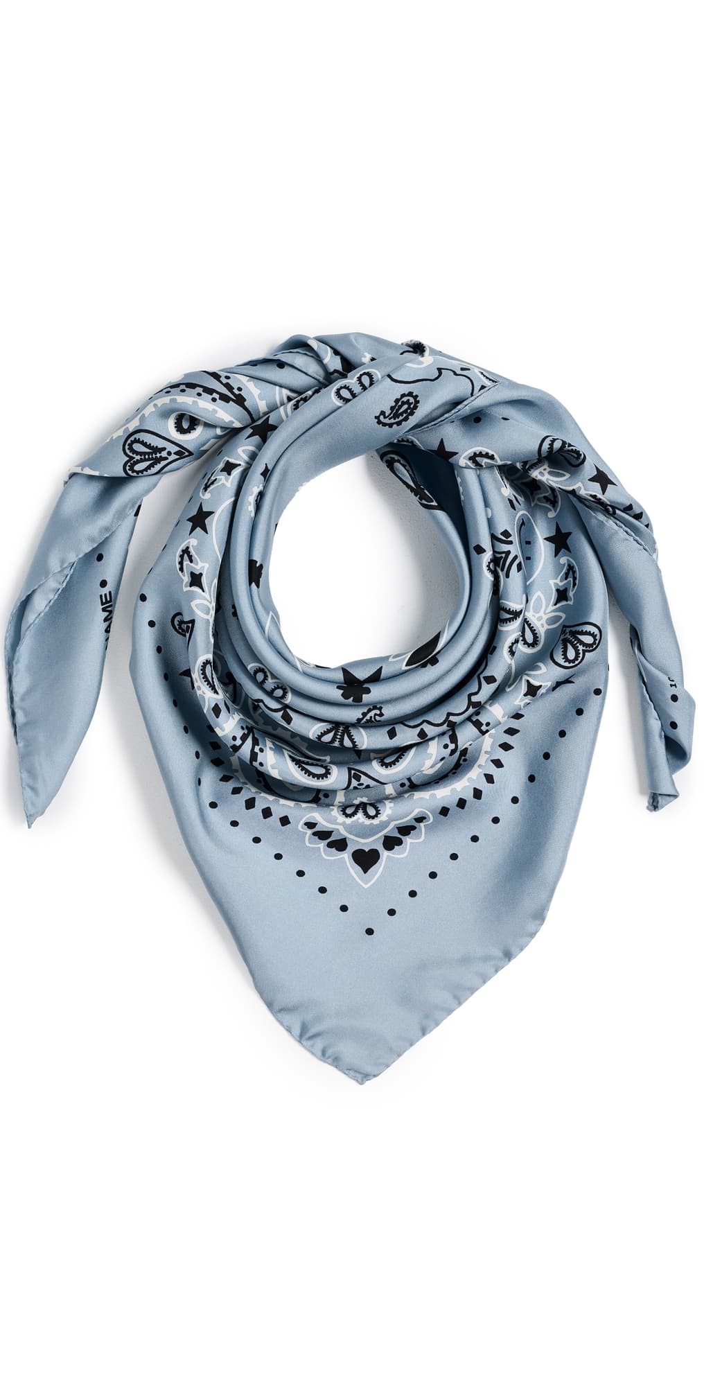 Call It By Your Name Silk Bandana Large Chambray · One Size