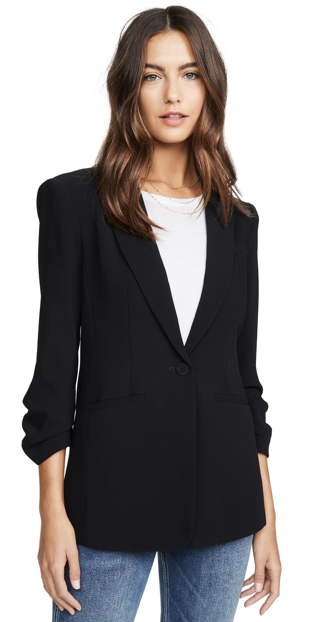 Cinq à Sept Crepe Khloe Blazer Black
