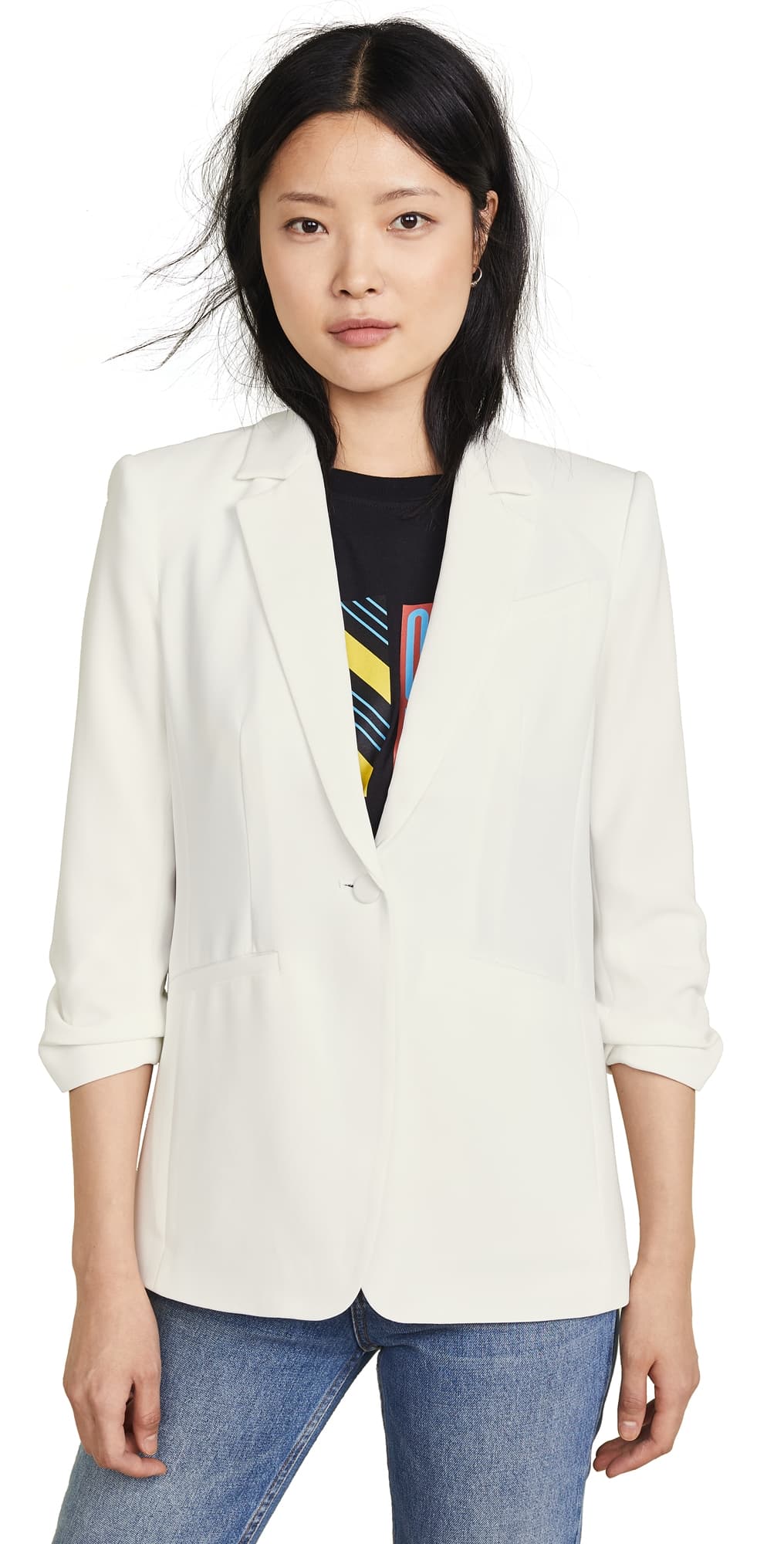 Cinq à Sept Crepe Khloe Blazer Ivory