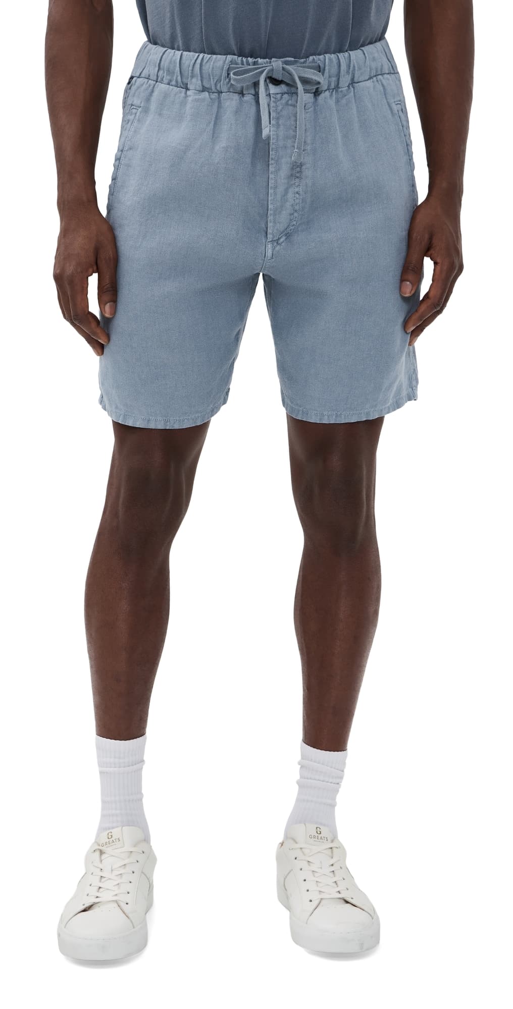 Citizens of Humanity Drawstring Deck Shorts 8 Stone Blue