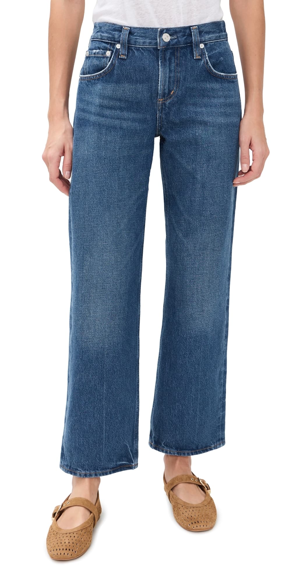Citizens of Humanity Faye Vintage Straight Jeans Azure Blue