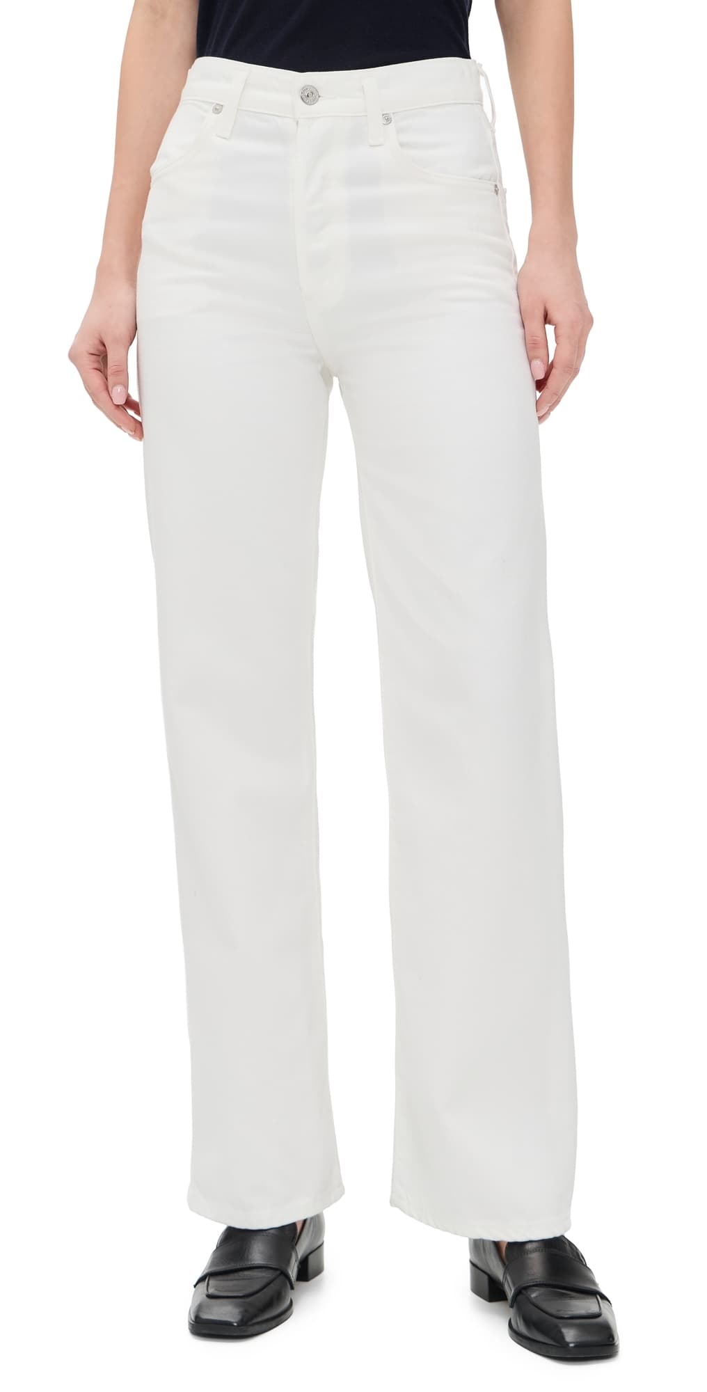 Citizens of Humanity Annina Straight Leg Jeans Soft White