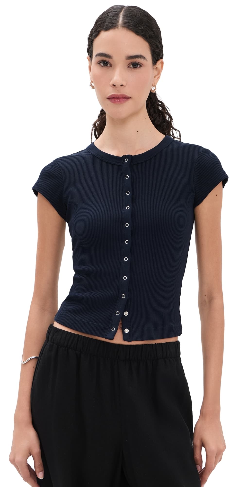 Citizens of Humanity Tabi Short Sleeve Cardigan Navy