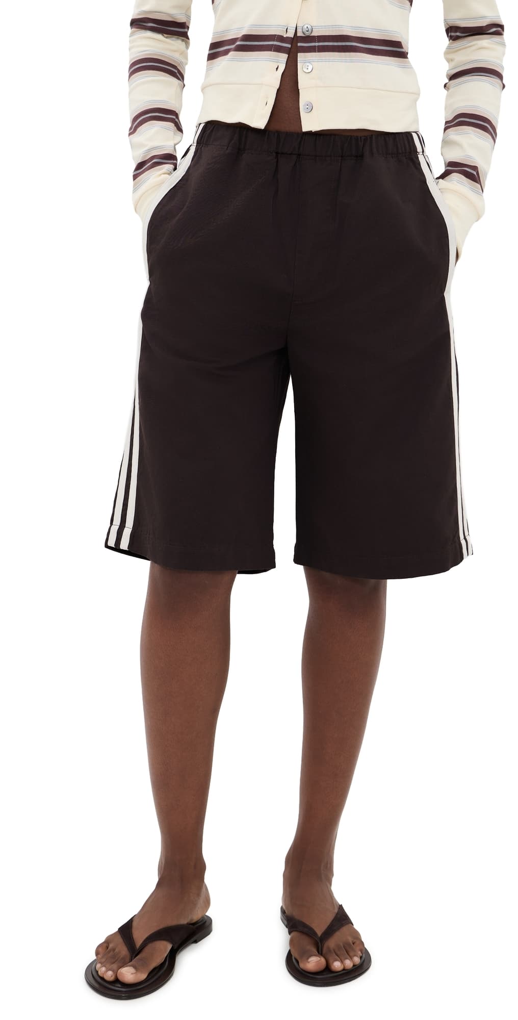 Citizens of Humanity Anais Track Shorts Chocolate