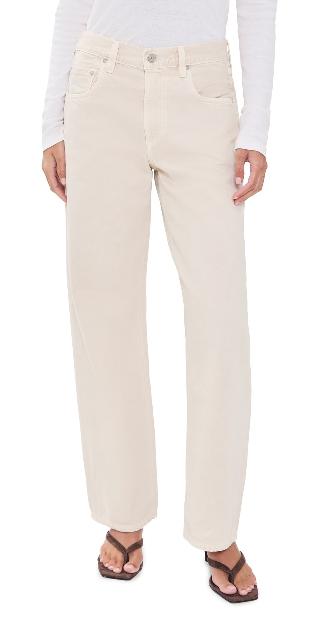 Citizens of Humanity Lindz Straight Jeans Almondette