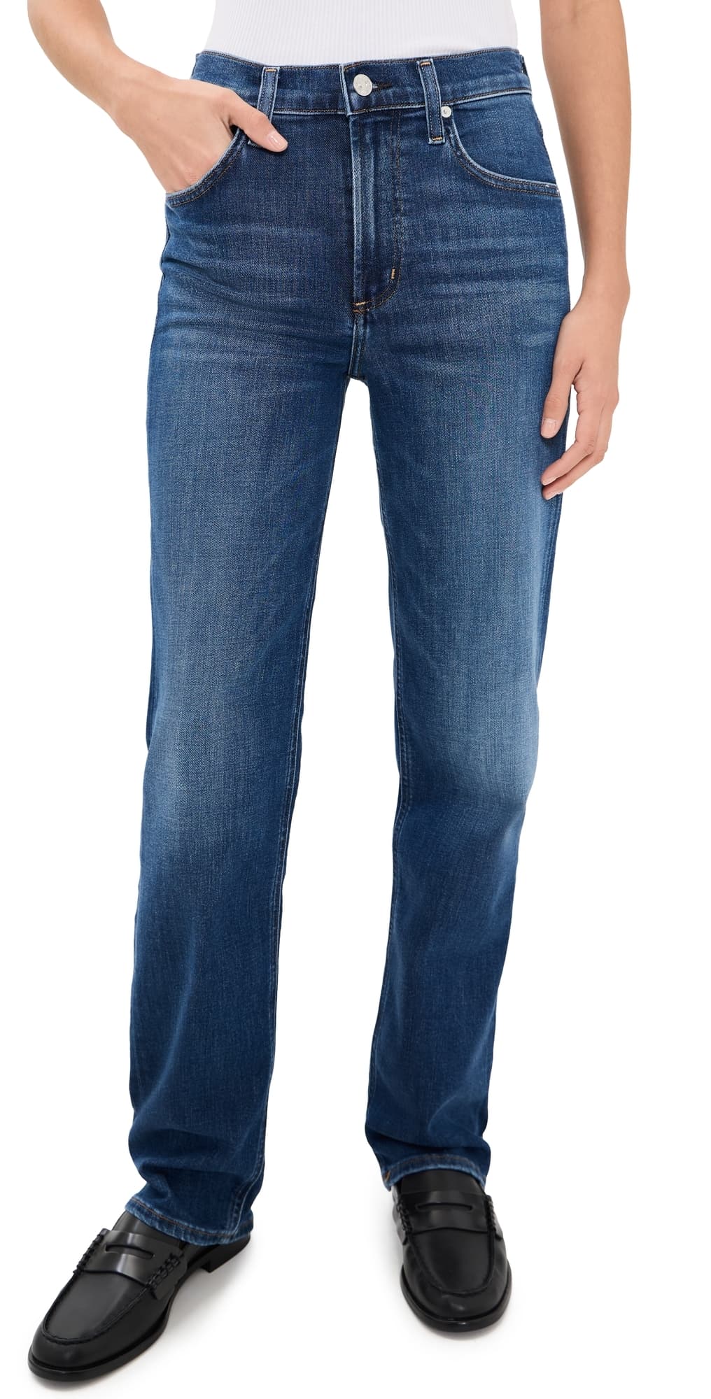 Citizens of Humanity Palma Straight Long Jeans Kitten