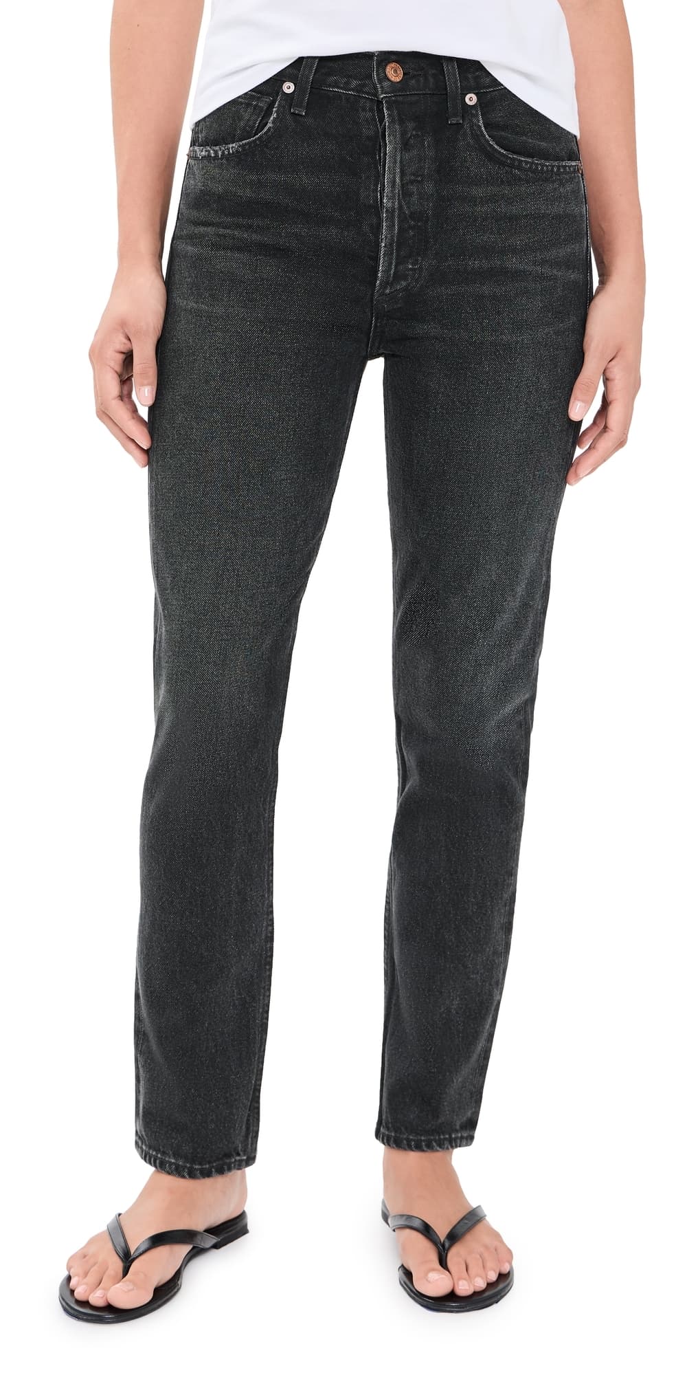 Citizens of Humanity Charlotte High Rise Straight Jeans Dark Wave