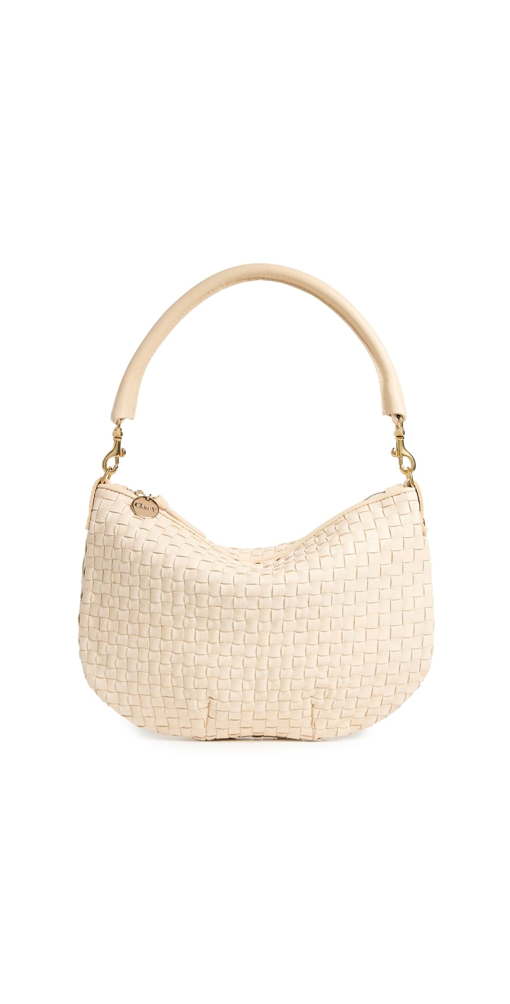 Clare V. Petit Moyen Messenger Creme Woven · One Size