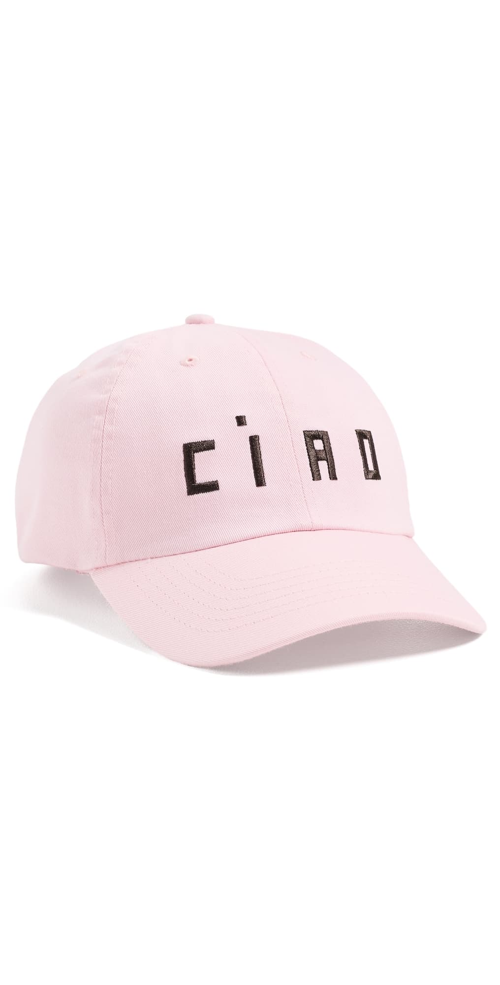Clare V. Ciao Baseball Cap Light Pink/Chocolate · One Size