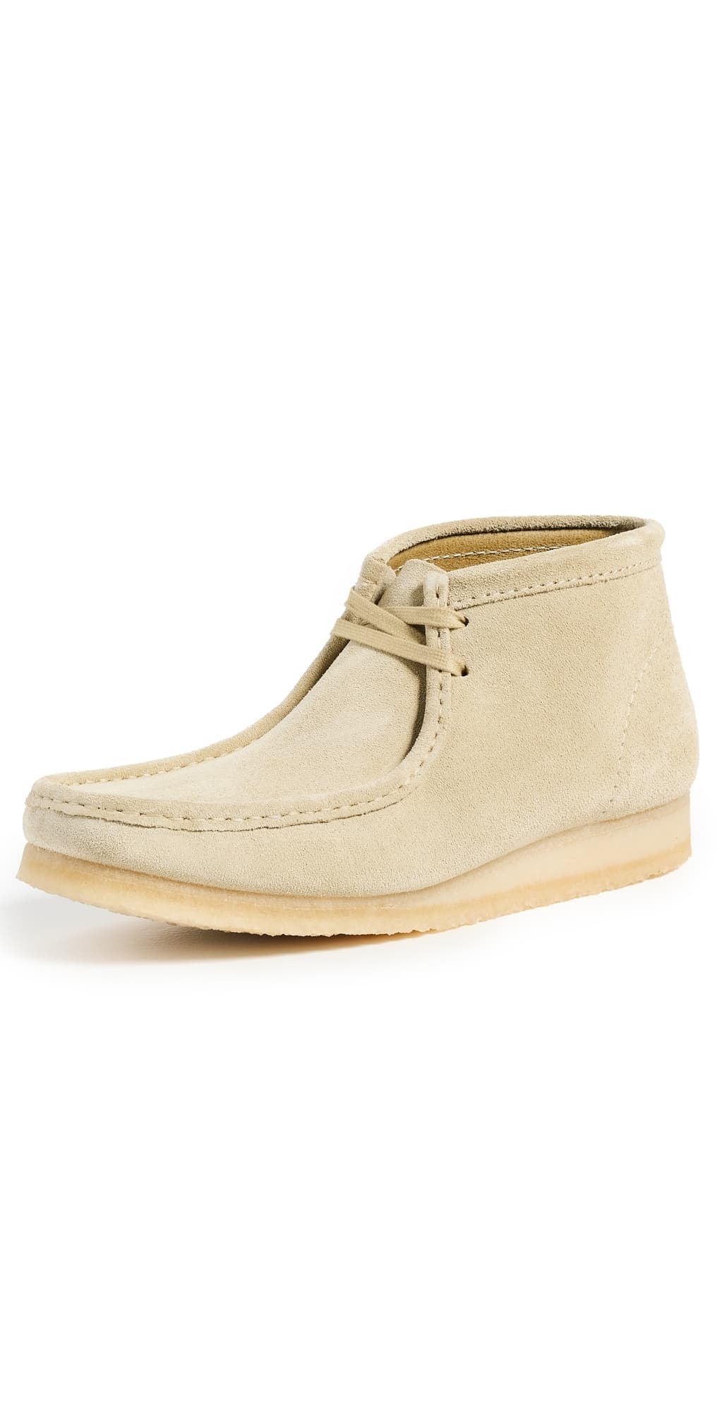 Clarks Suede Wallabee Boots Maple